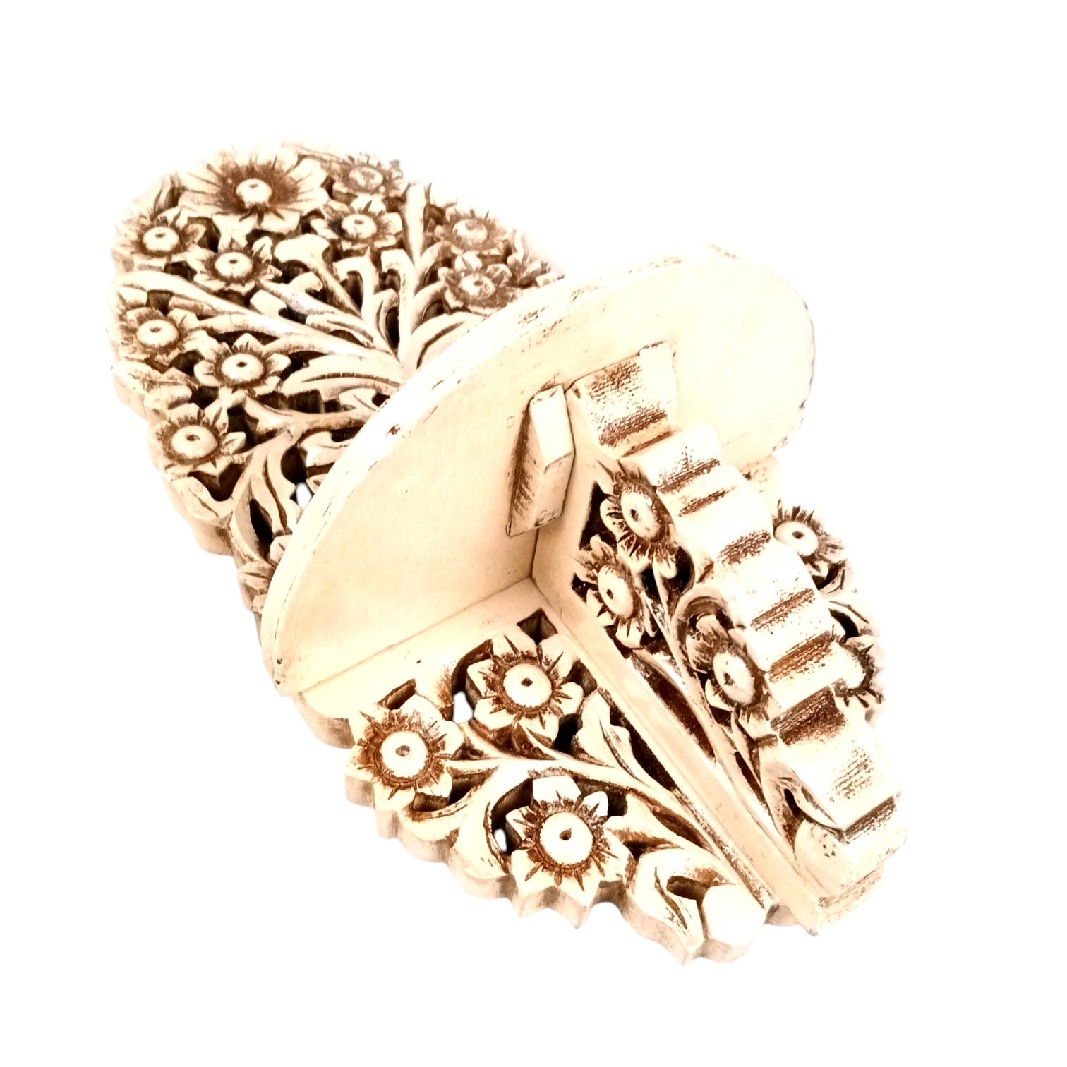 Wooden Jharokha for Mirror & Photo Frame |Home Decor | Traditional Rajasthani Wall Hanging | Ethnic Wooden Frame for Home Decor & Wall Decoration - 18 Inch - Apkamart