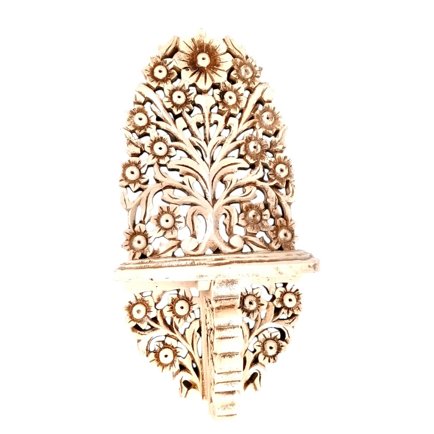 Wooden Jharokha for Mirror & Photo Frame |Home Decor | Traditional Rajasthani Wall Hanging | Ethnic Wooden Frame for Home Decor & Wall Decoration - 18 Inch - Apkamart