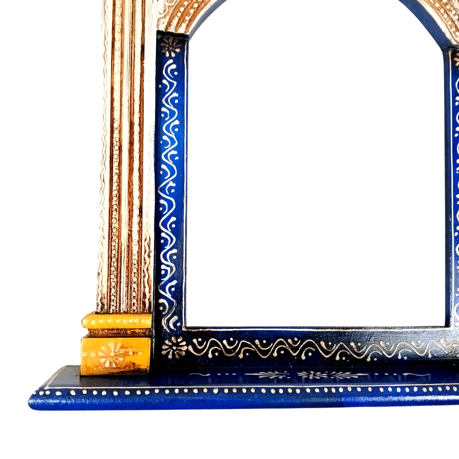 Wooden Jharokha Wall Hanging – Decorative Window Frame for Home, Living Room, Entrance & Wall Decor - 17 Inch - Apkamart