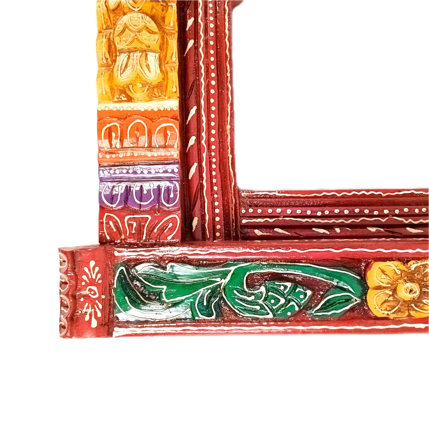 Jharokha Wall Hanging |Big Wooden Jharokha Window Frame Hangings - For Home, Wall Decor, Living room, Entrance Decoration & Gifts - 27 Inch - Aokamart