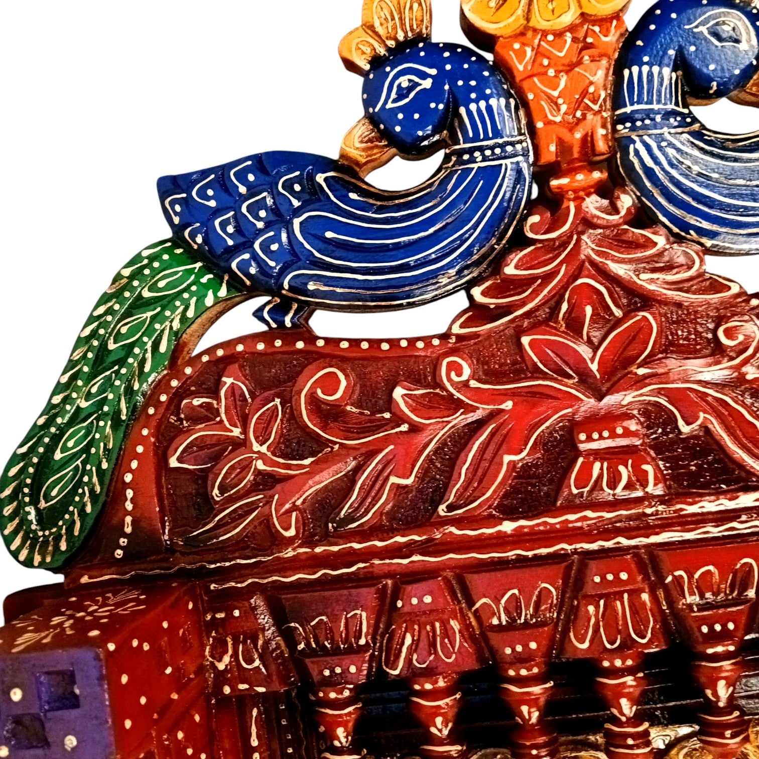 Wooden Jharokha for Mirror & Photo Frame | Traditional Rajasthani Wall Hanging | Ethnic Wooden Frame for Home Decor & Wall Decoration - 36 Inch - Apkamart