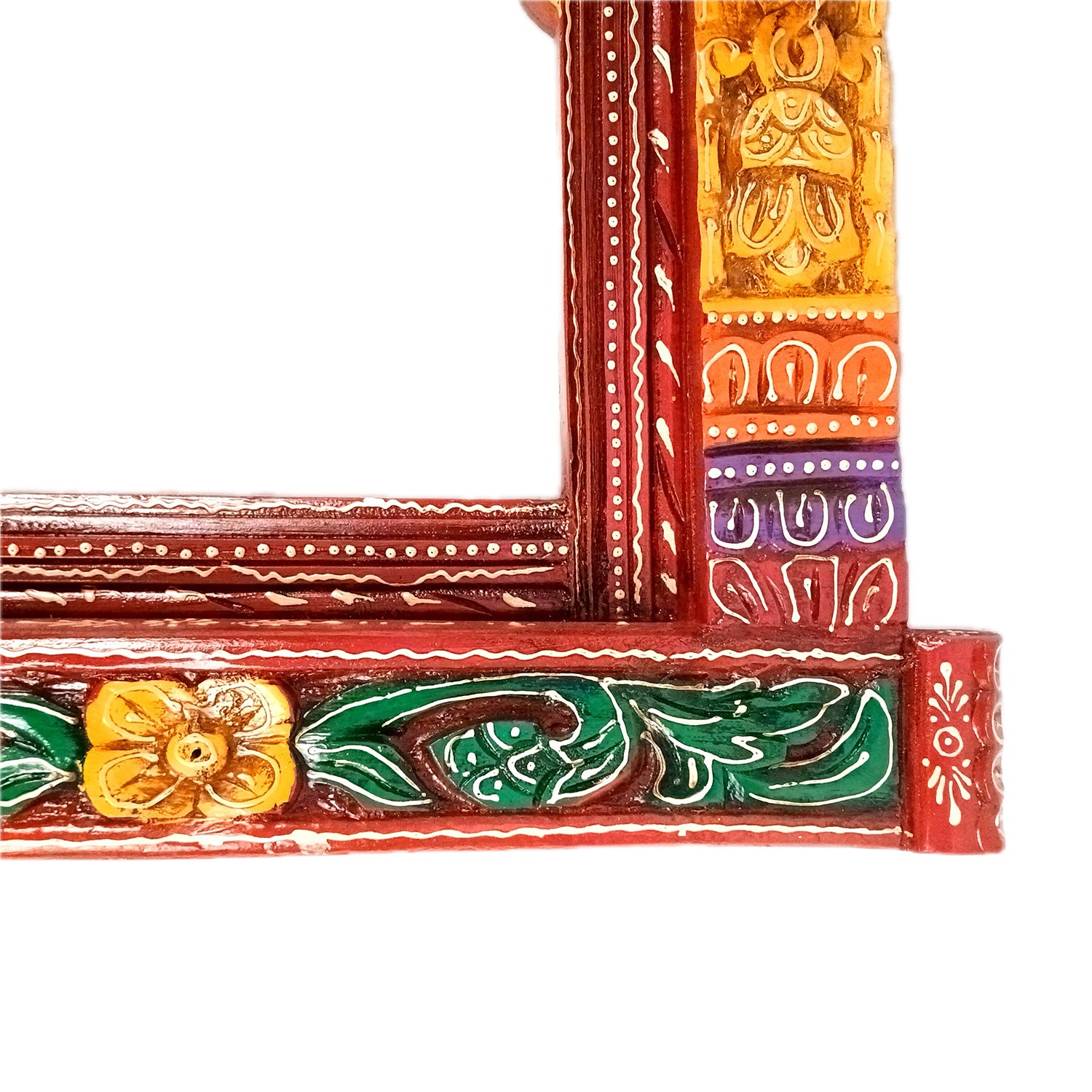 Jharokha Wall Hanging |Big Wooden Jharokha Window Frame Hangings - For Home, Wall Decor, Living room, Entrance Decoration & Gifts - 27 Inch - Aokamart