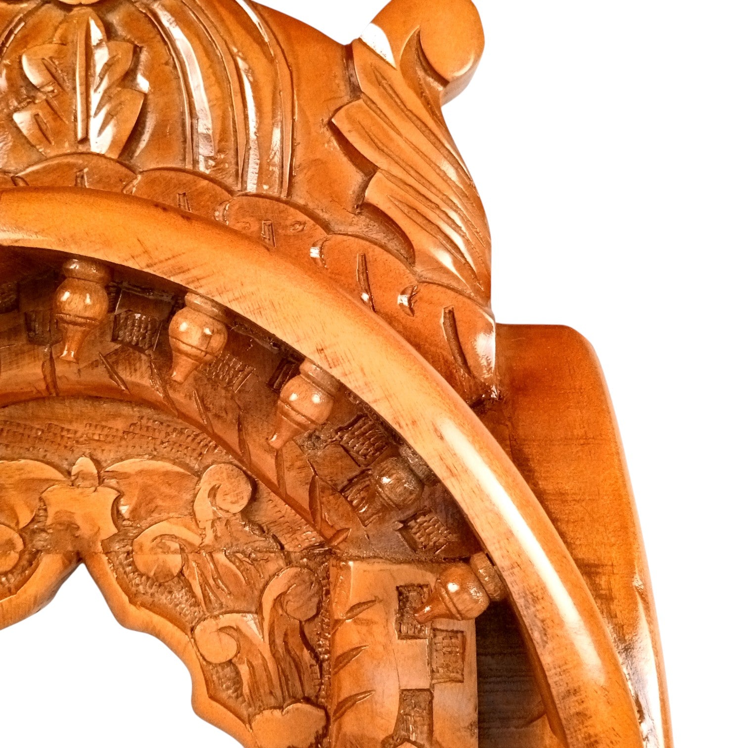 Wooden Jharokha Frame | Traditional Wall Hanging for Mirror & Photos | Decorative Ethnic Wall Art for Living Room,  Bedroom & Home Decor - 27 Inch - Apkamart