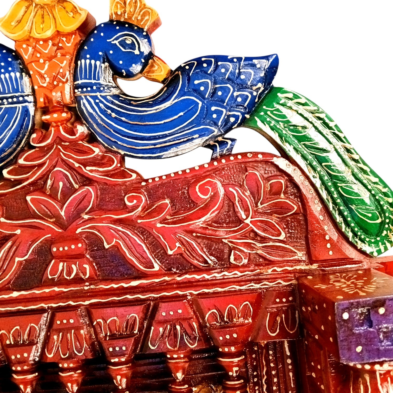 Wooden Jharokha for Mirror & Photo Frame | Traditional Rajasthani Wall Hanging | Ethnic Wooden Frame for Home Decor & Wall Decoration - 36 Inch - Apkamart