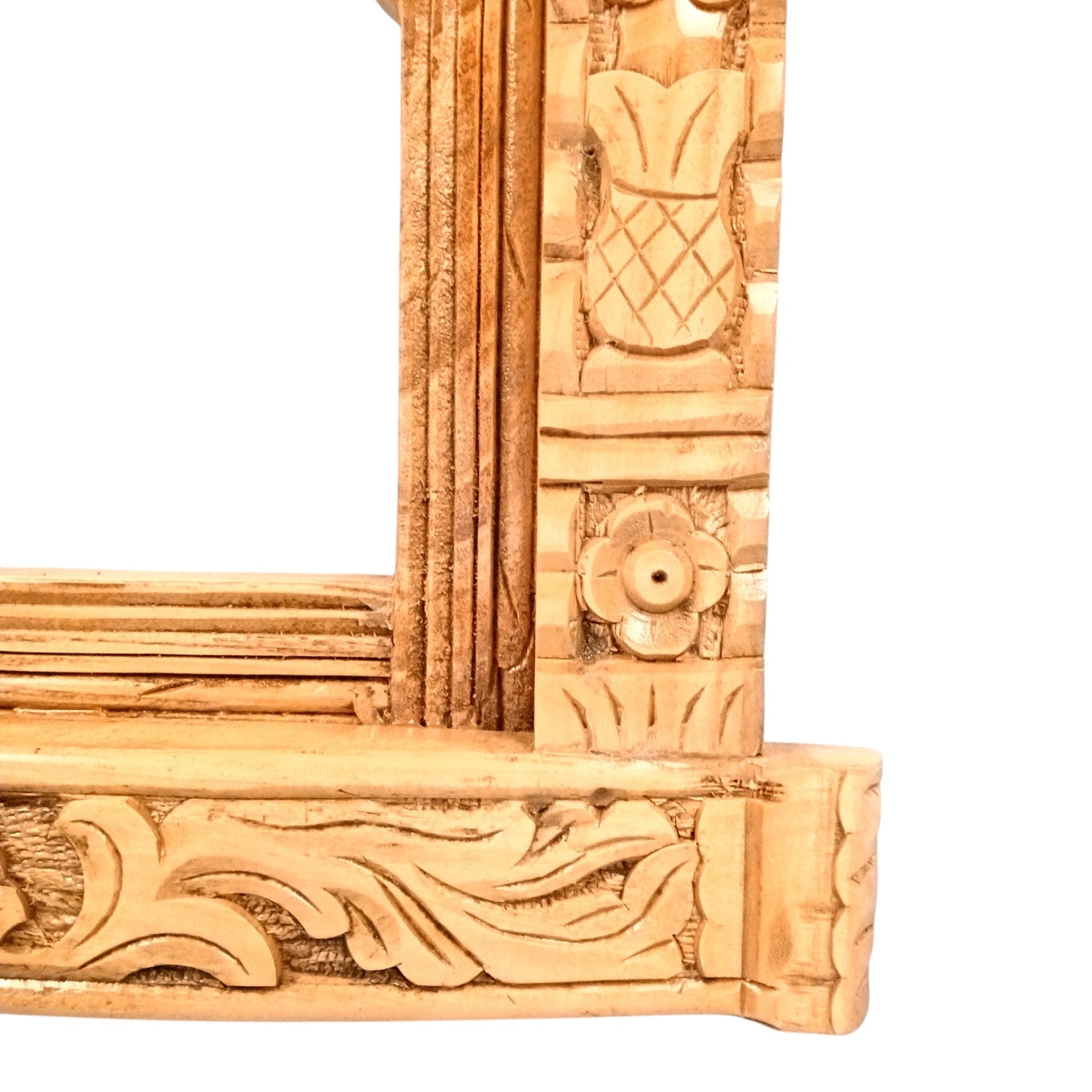 Elephant Jharokha Wooden Frame | Traditional Wall Hanging for Mirror & Photos | Decorative Ethnic Wall Art for Living Room,  Bedroom & Home Decor - 27 Inch - Apkamart