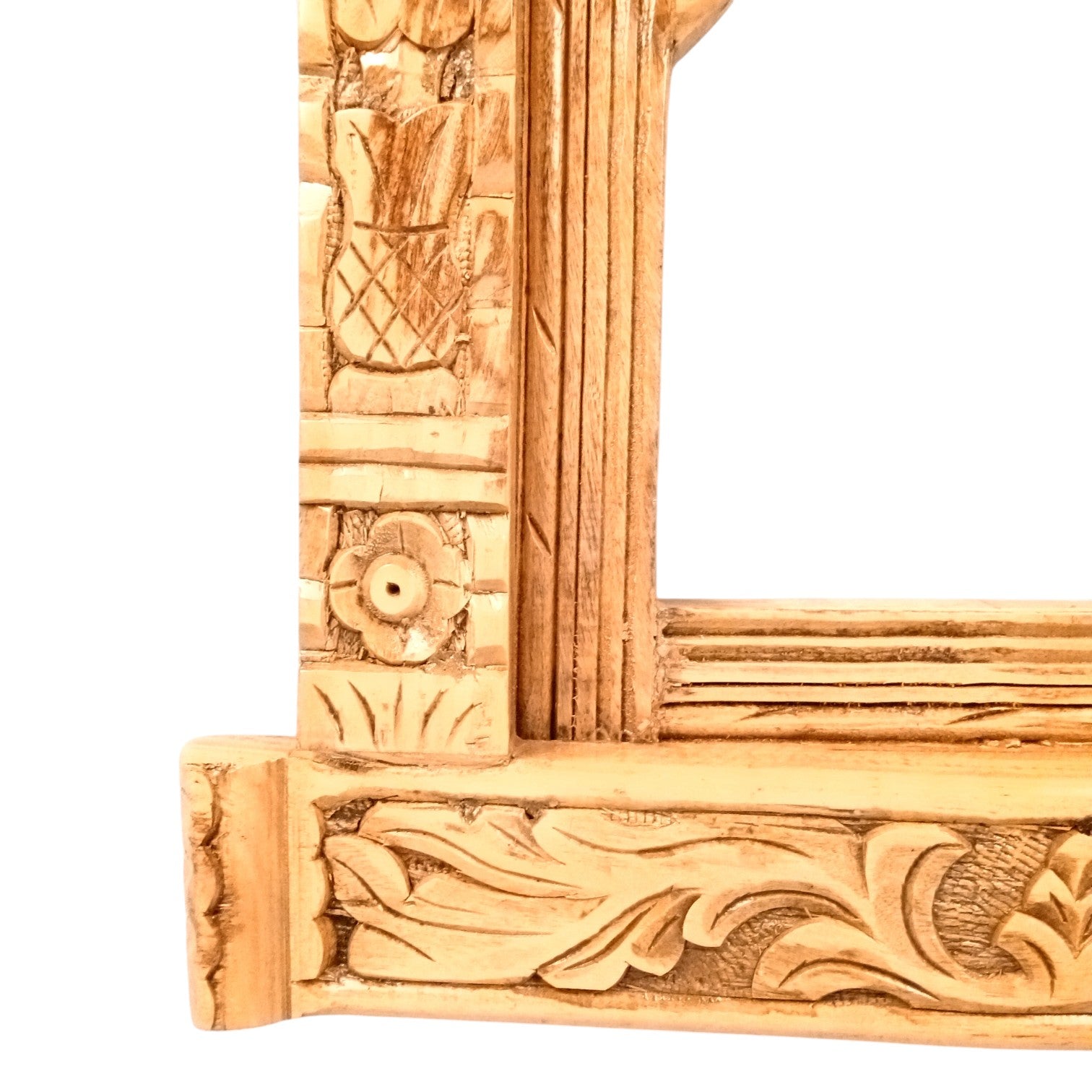 Elephant Jharokha Wooden Frame | Traditional Wall Hanging for Mirror & Photos | Decorative Ethnic Wall Art for Living Room,  Bedroom & Home Decor - 27 Inch - Apkamart