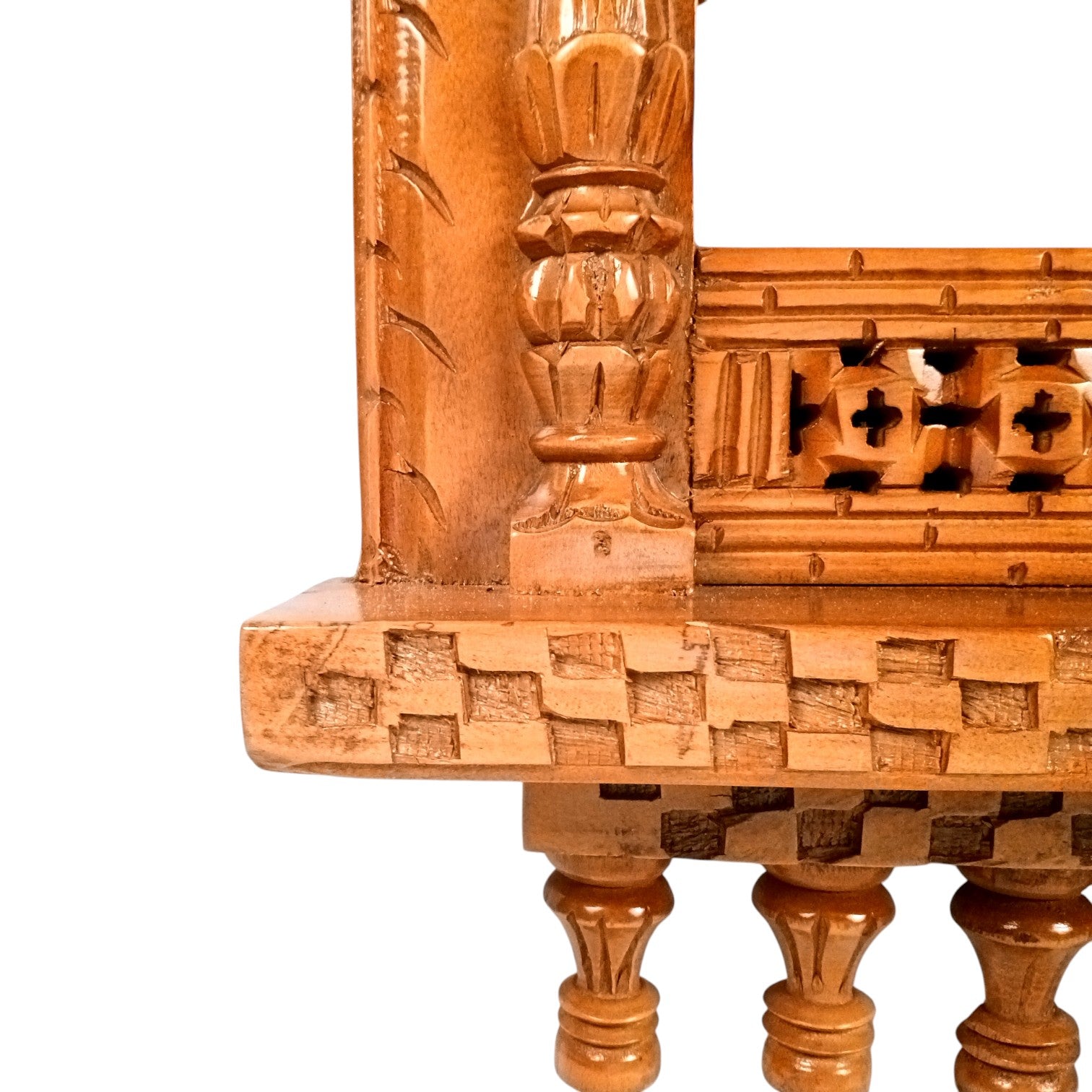 Wooden Jharokha Frame | Traditional Wall Hanging for Mirror & Photos | Decorative Ethnic Wall Art for Living Room,  Bedroom & Home Decor - 27 Inch - Apkamart