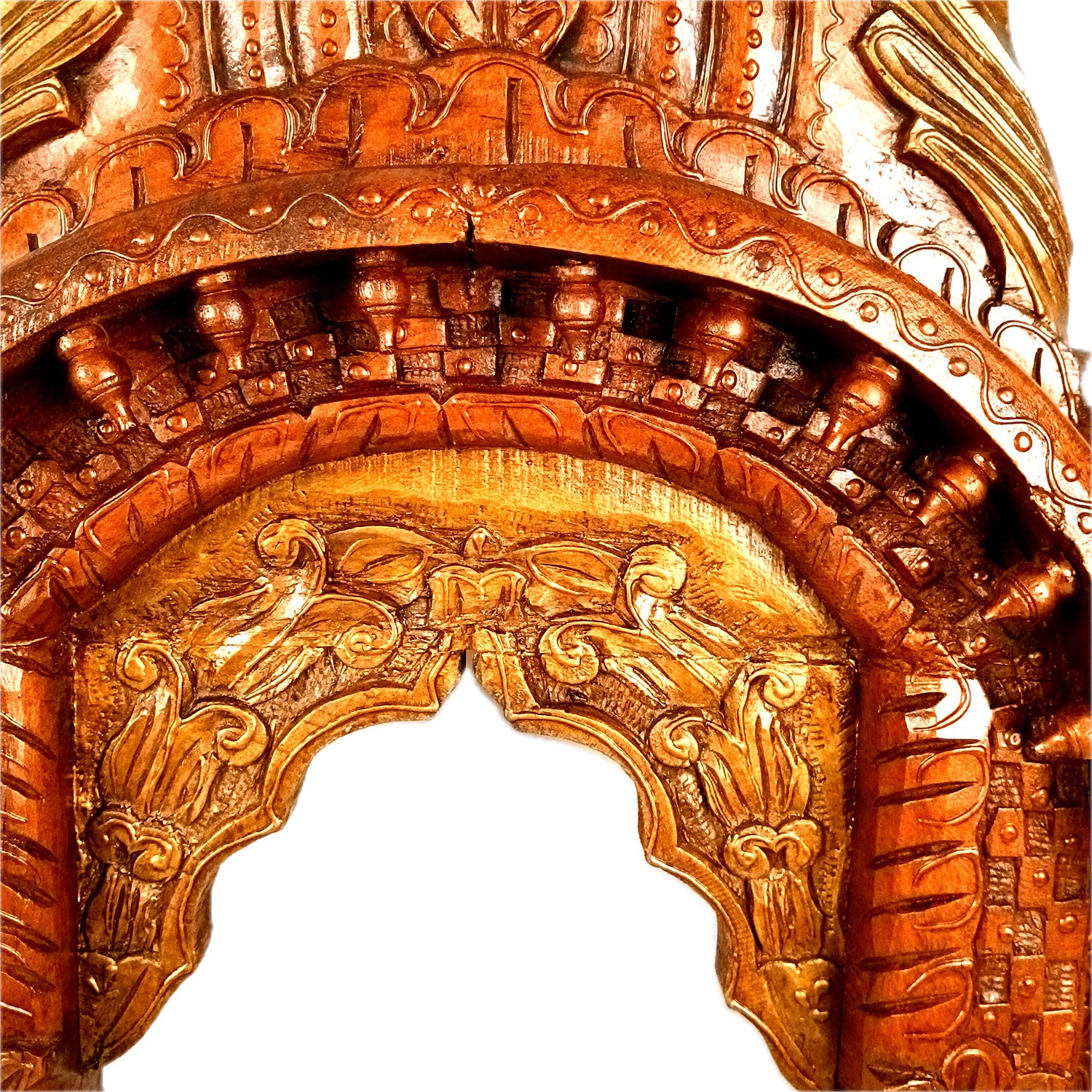 Jharokha Wall Hanging Big | Wooden Jharokha Hangings for Photo Frame & Mirrors - Decorative Jharokhas For Home, Wall Decor, Living room, Entrance Decoration & Gifts - 36 Inch - Apkamart #Color_White