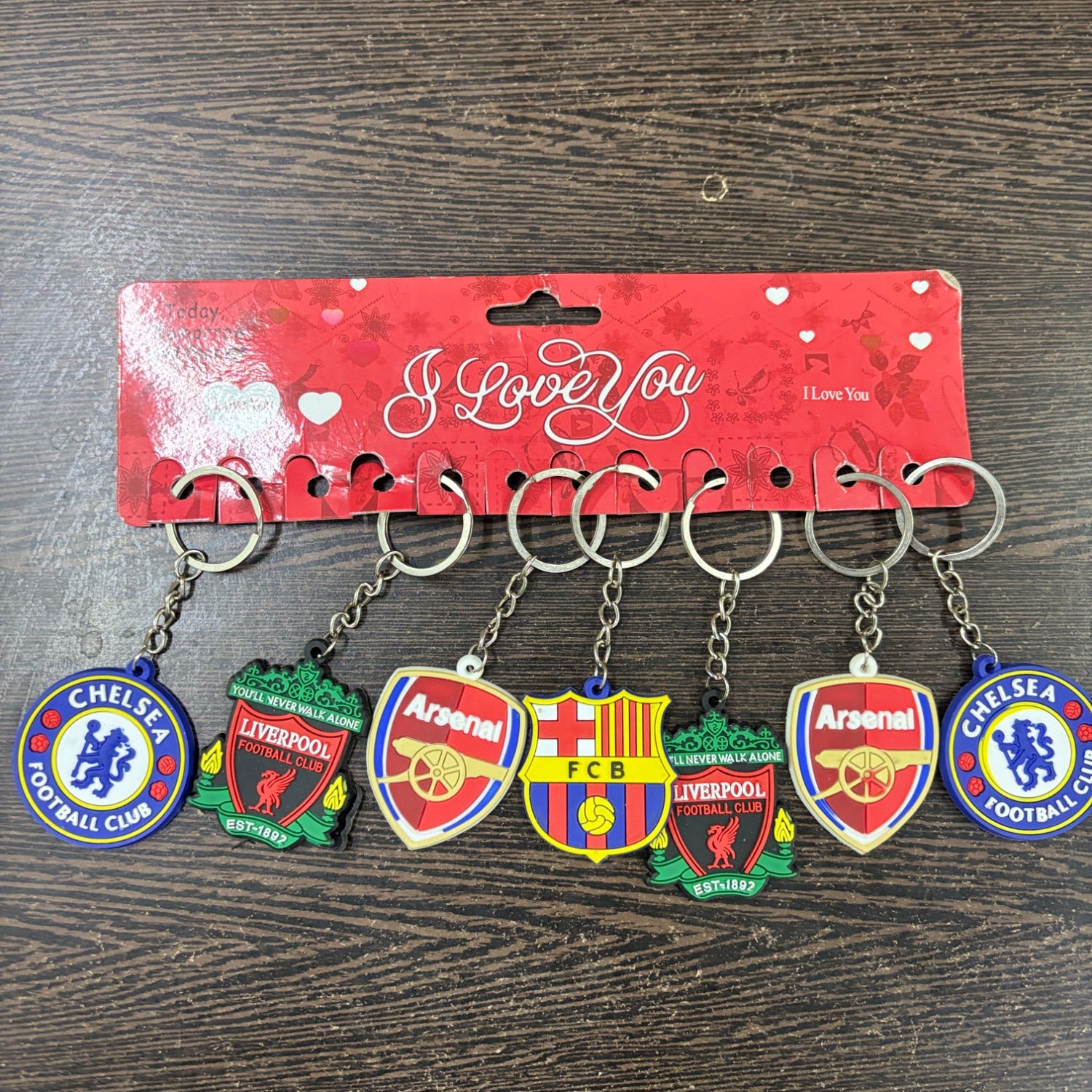 Football Club Keychain Key Ring for Fans | Football Team Key Chain | Club Football Key Chain Stylish Key Holder for Bag Bike Car Gift
