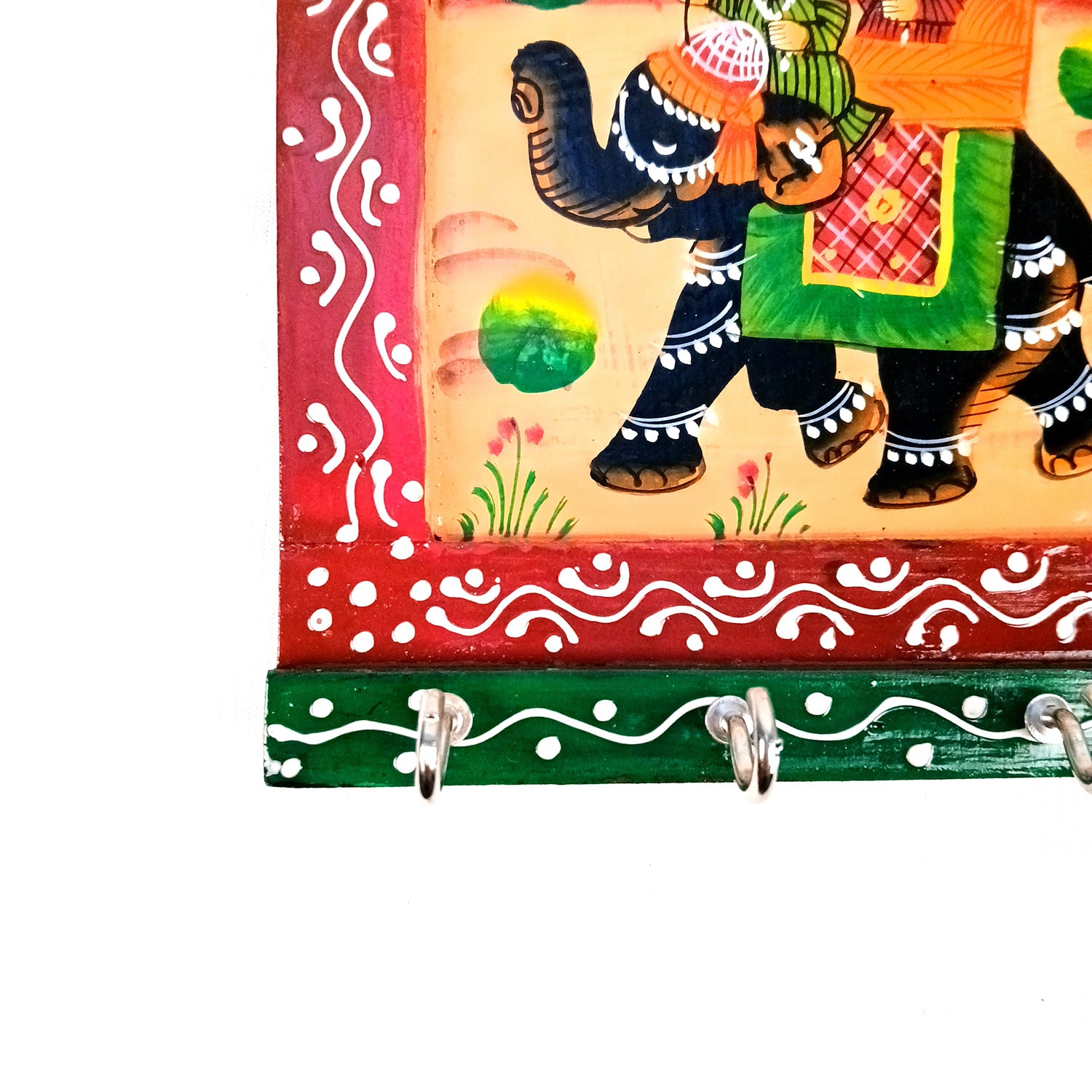 Key Holder Stands With 4 Hooks | Keys Hook Hangers | Keys Organizer - For Home, Entrance, Office Decor & Gifts - 6 Inch (Pack of 2) - Apkamart