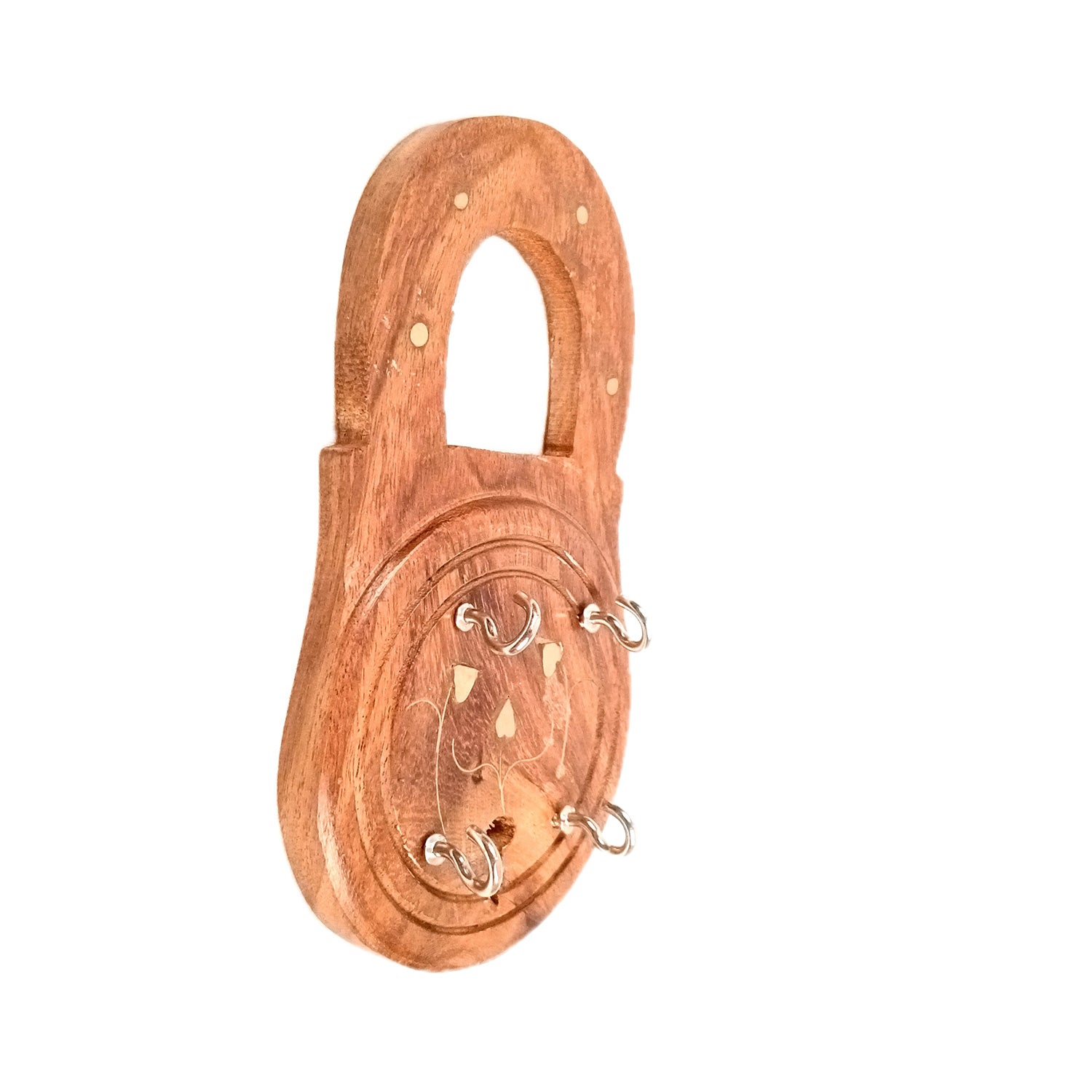 Key Holder Wall Decor | Key Hanging Organizer Stand| Key Hook Hanger Wall Mount - For Home, Entrance, Office Decor & Gifts - 8 Inch (12 Hooks) (Set Of 3) - Apkamart