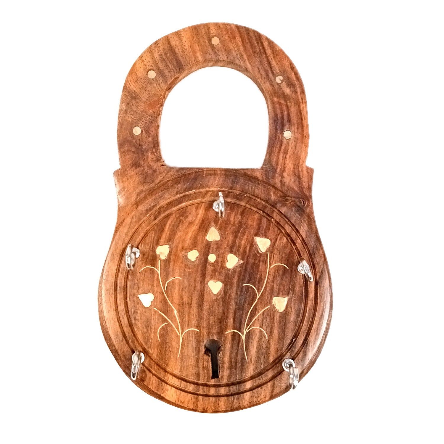 Key Holder Wall Decor | Key Hanging Organizer Stand| Key Hook Hanger Wall Mount - For Home, Entrance, Office Decor & Gifts - 8 Inch (12 Hooks) (Set Of 3) - Apkamart