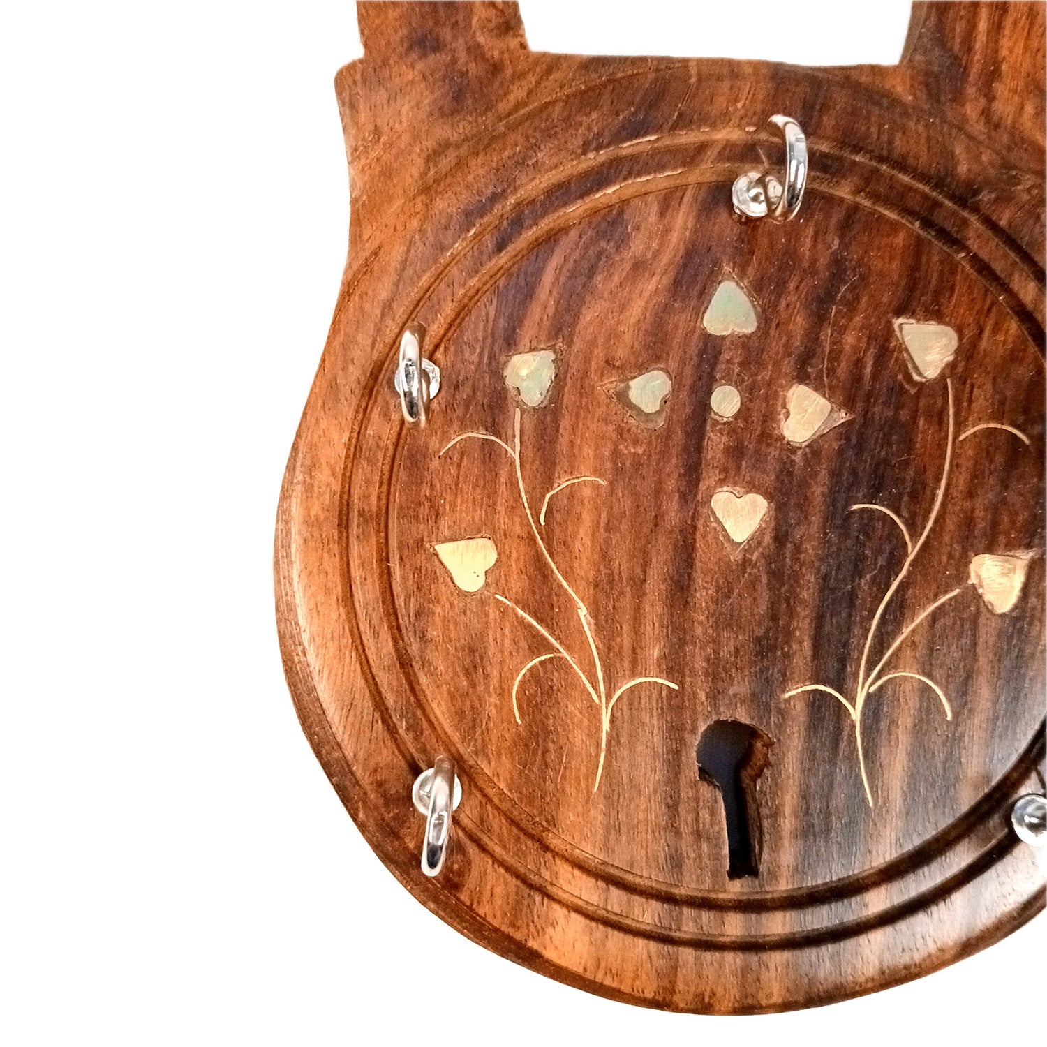 Key Holder Wall Decor | Key Hanging Organizer Stand| Key Hook Hanger Wall Mount - For Home, Entrance, Office Decor & Gifts - 8 Inch (12 Hooks) (Set Of 3) - Apkamart