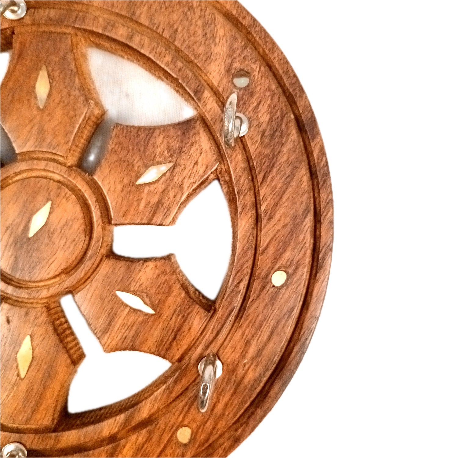 Key Holder Wall Decor | Key Hanging Organizer Stand| Key Hook Hanger Wall Mount - For Home, Entrance, Office Decor & Gifts - 6 Inch (16 Hooks) (Set Of 3) - Apkamart