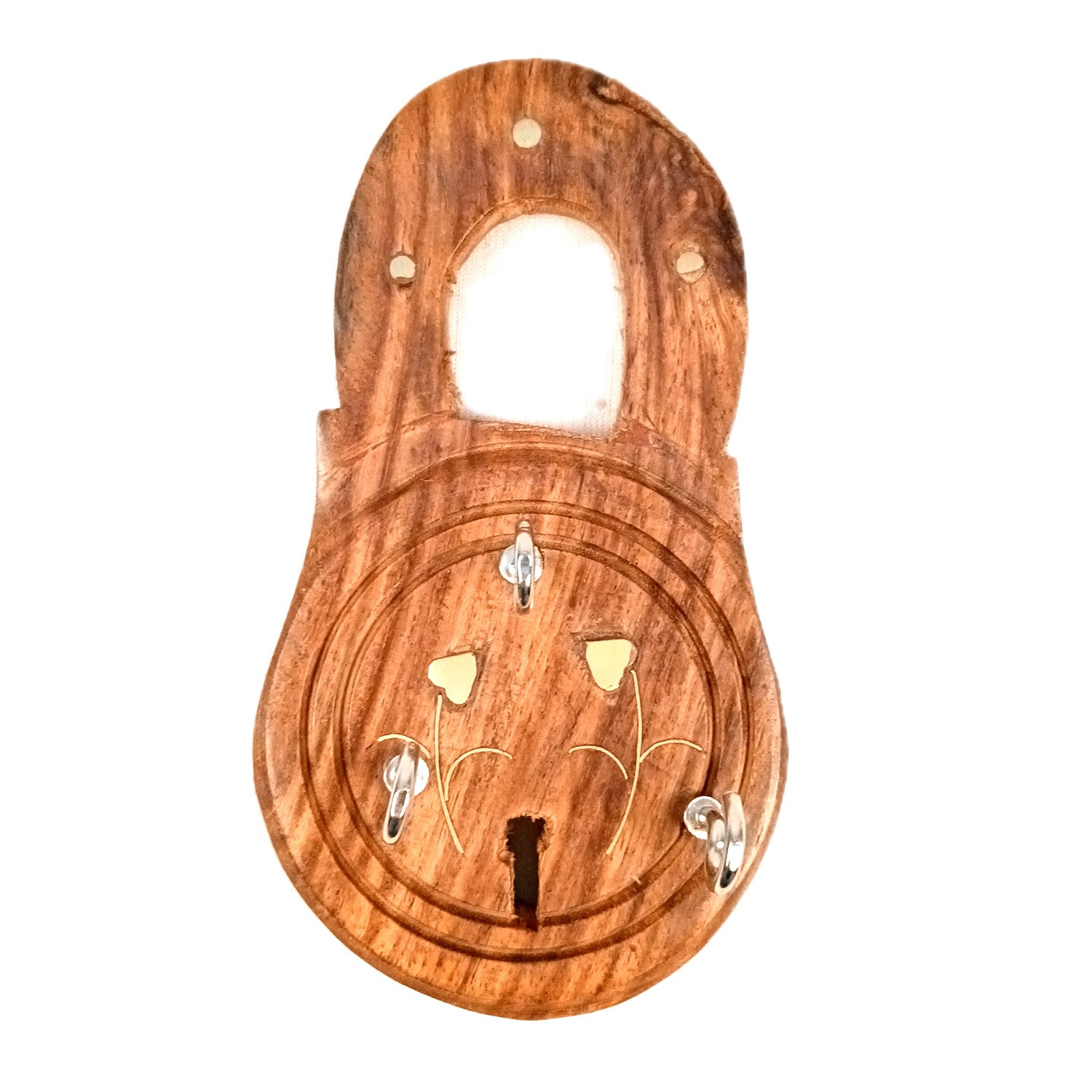 Key Holder Wall Decor | Key Hanging Organizer Stand| Key Hook Hanger Wall Mount - For Home, Entrance, Office Decor & Gifts - 8 Inch (12 Hooks) (Set Of 3) - Apkamart