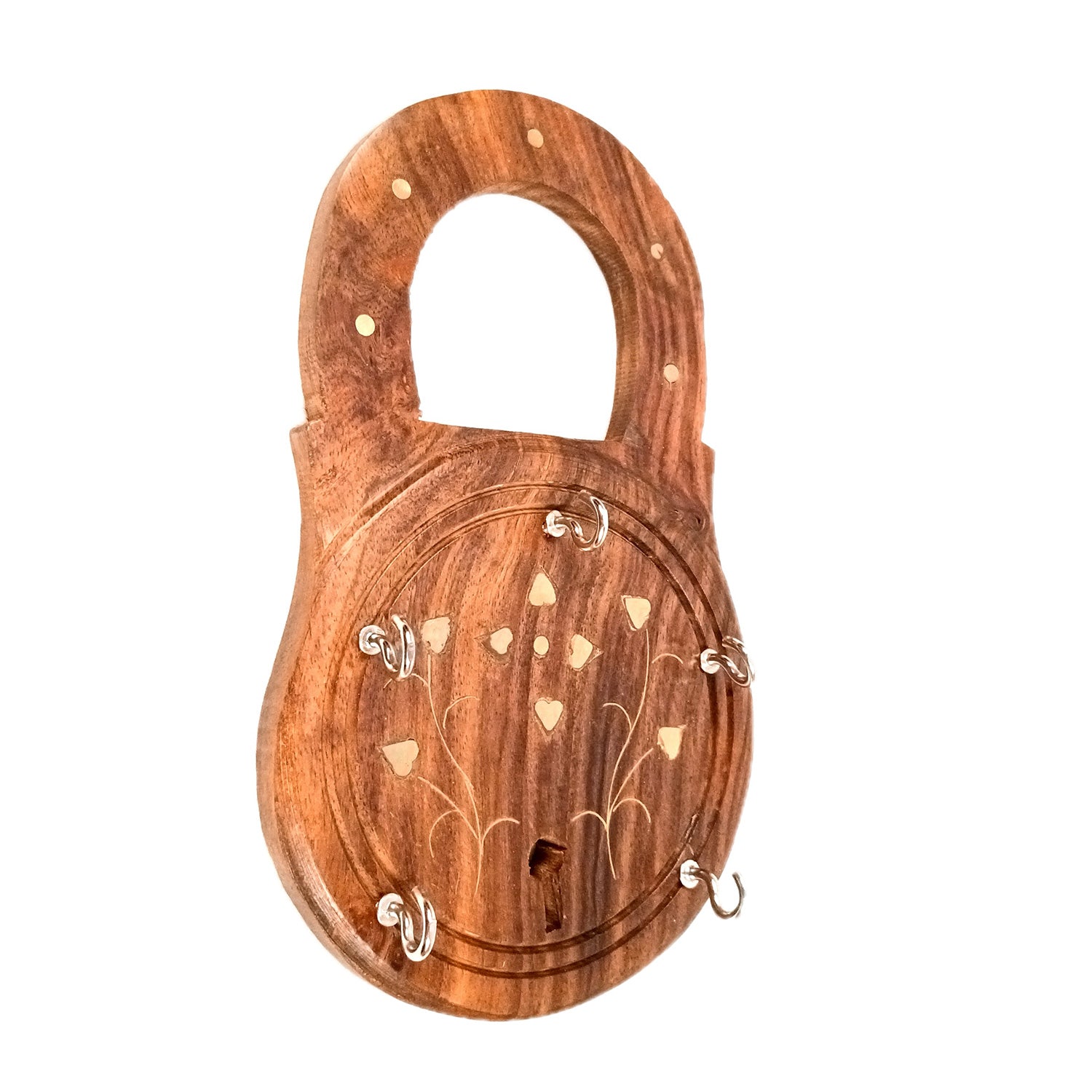 Key Holder Wall Decor | Key Hanging Organizer Stand| Key Hook Hanger Wall Mount - For Home, Entrance, Office Decor & Gifts - 8 Inch (12 Hooks) (Set Of 3) - Apkamart