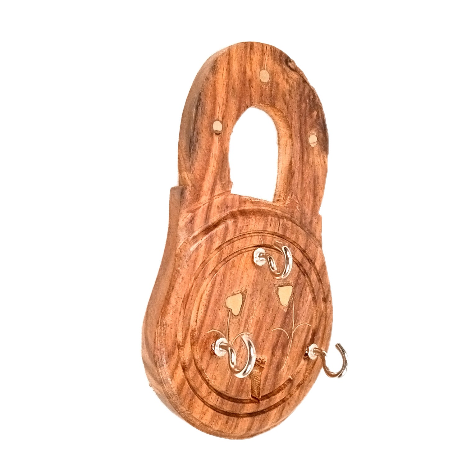 Key Holder Wall Decor | Key Hanging Organizer Stand| Key Hook Hanger Wall Mount - For Home, Entrance, Office Decor & Gifts - 8 Inch (12 Hooks) (Set Of 3) - Apkamart