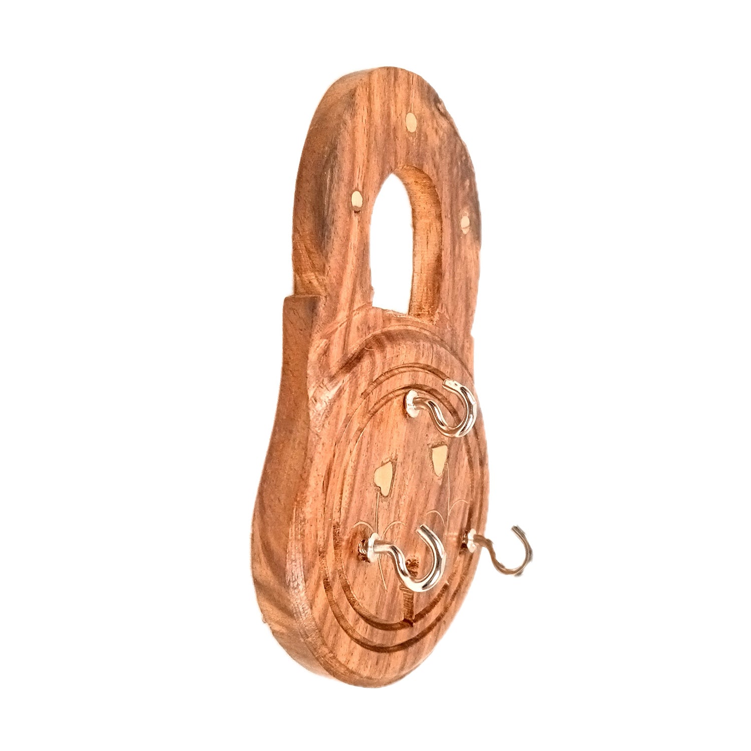 Key Holder Wall Decor | Key Hanging Organizer Stand| Key Hook Hanger Wall Mount - For Home, Entrance, Office Decor & Gifts - 8 Inch (12 Hooks) (Set Of 3) - Apkamart