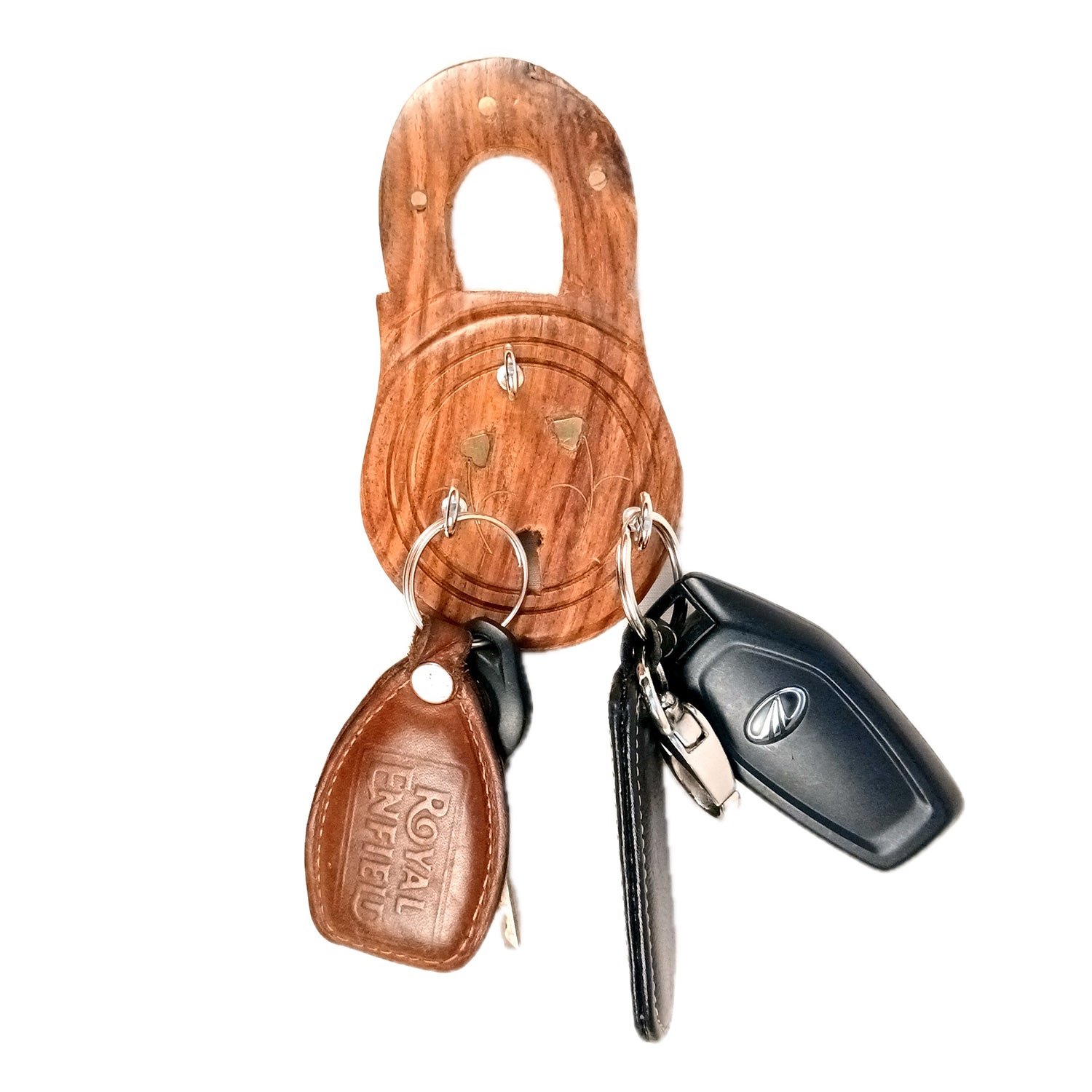 Key Holder Wall Decor | Key Hanging Organizer Stand| Key Hook Hanger Wall Mount - For Home, Entrance, Office Decor & Gifts - 8 Inch (12 Hooks) (Set Of 3) - Apkamart