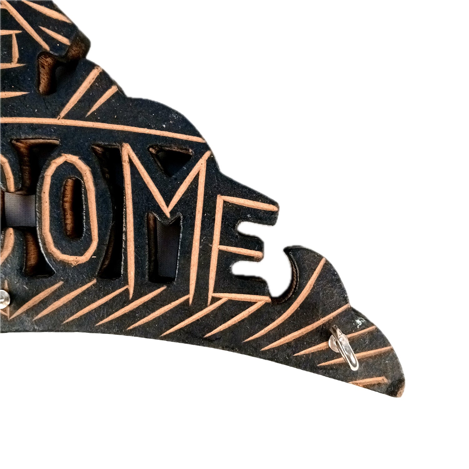 Key Hook Wall Decor | Key Holder Stand Welcome Design| Key Hanger Organiser - For Home, Entrance, Office Decor & Gifts - 10 Inch (4 Hooks) - Apkamart