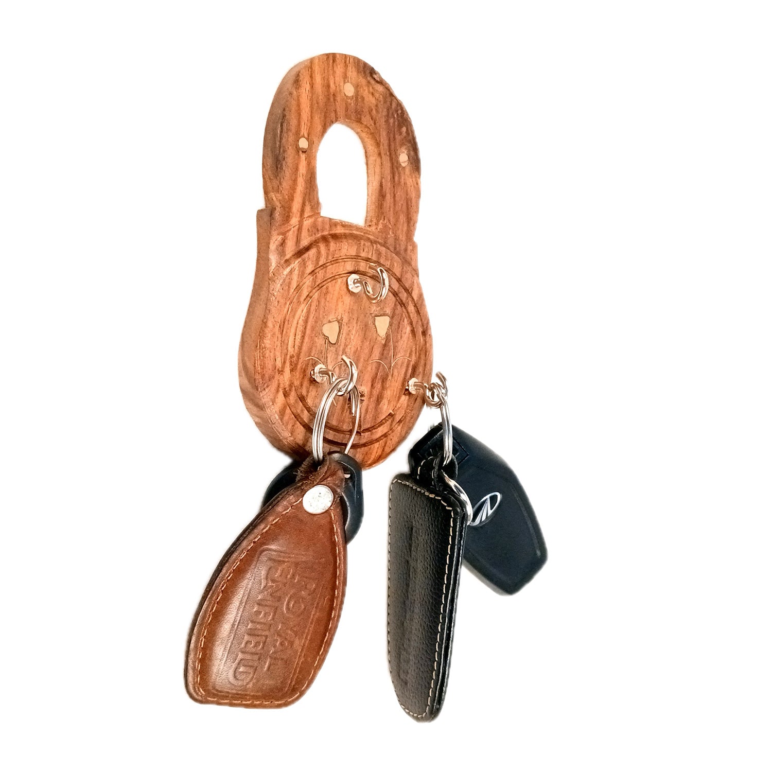 Key Holder Wall Decor | Key Hanging Organizer Stand| Key Hook Hanger Wall Mount - For Home, Entrance, Office Decor & Gifts - 8 Inch (12 Hooks) (Set Of 3) - Apkamart