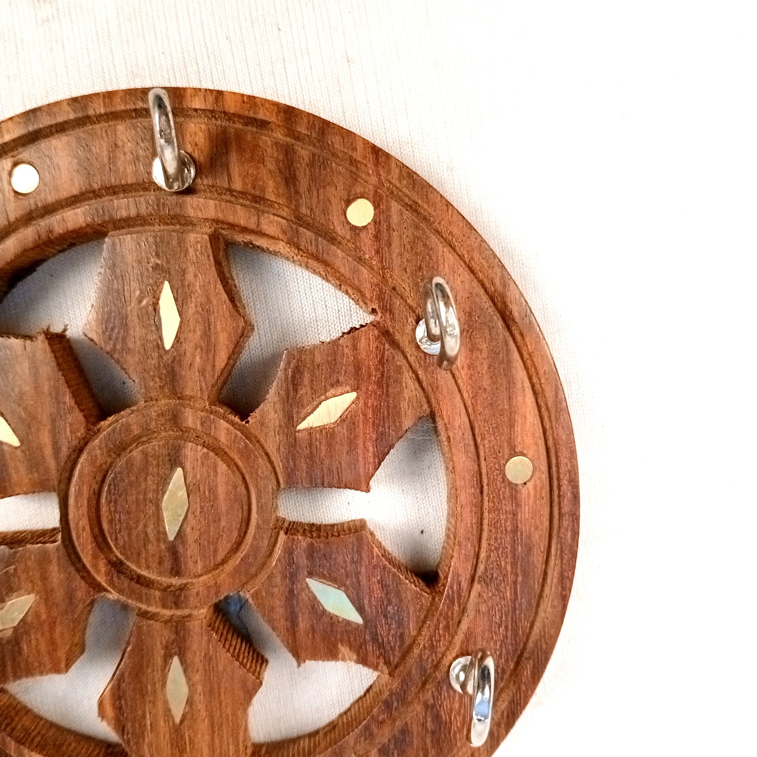 Key Holder Wall Decor | Key Hanging Organizer Stand| Key Hook Hanger Wall Mount - For Home, Entrance, Office Decor & Gifts - 6 Inch (16 Hooks) (Set Of 3) - Apkamart