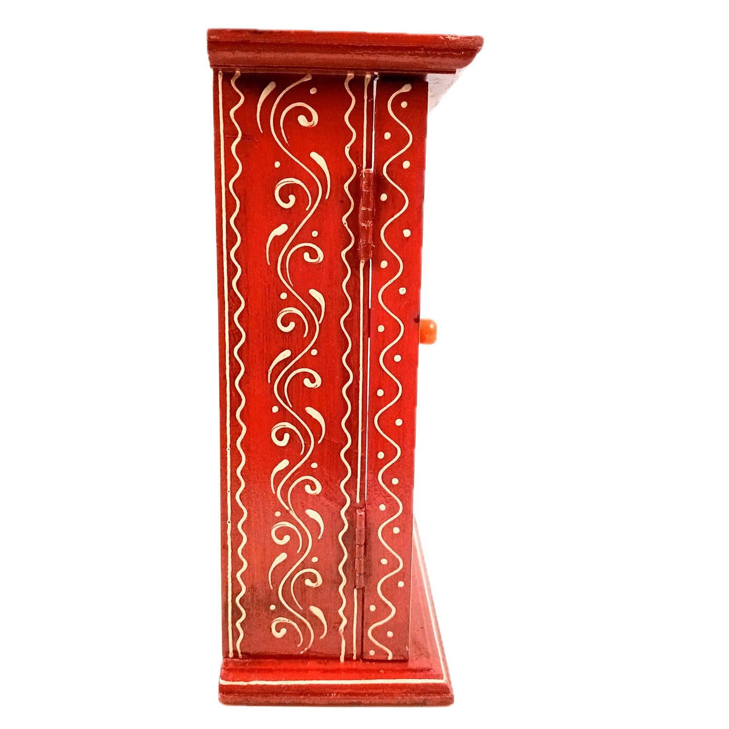 Key Holder Box | Wooden Wall Hanging Keys Box Cabinet Stand - For Home, Office & Entrance Decor - 10 inch (9 Hooks) - Apkamart