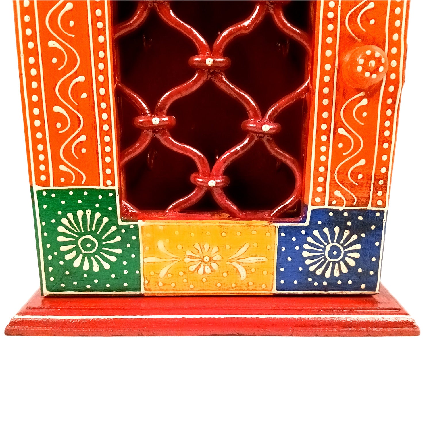 Key Holder Box | Wooden Wall Hanging Keys Box Cabinet Stand - For Home, Office & Entrance Decor - 10 inch (9 Hooks) - Apkamart