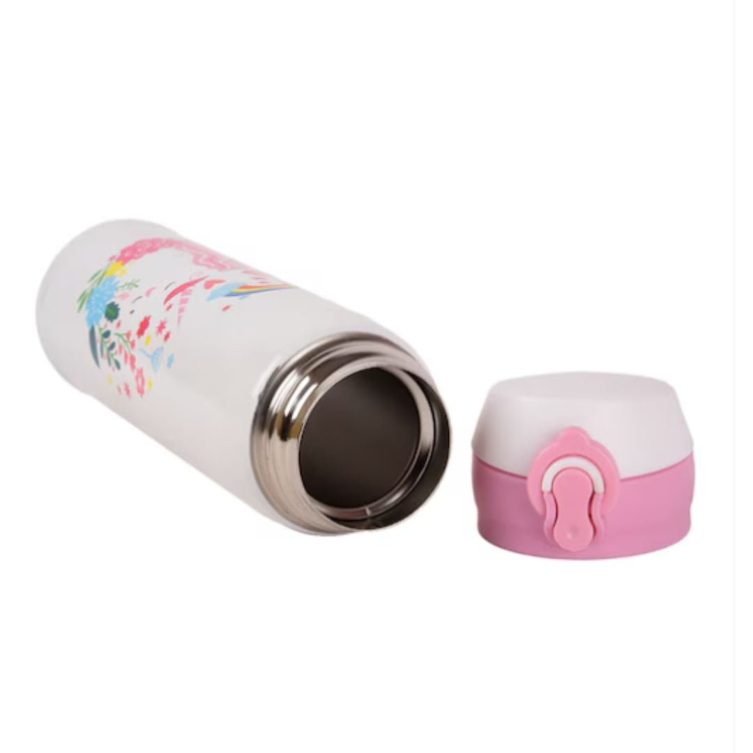 Stainless Steel Water Bottle - Unicorn Design | Flask Insulated Sipper Water Bottle for Girls & Boys - for Schools, Travel, Kids Birthday & Return Gifts- Apkamart #style_Pack of 1