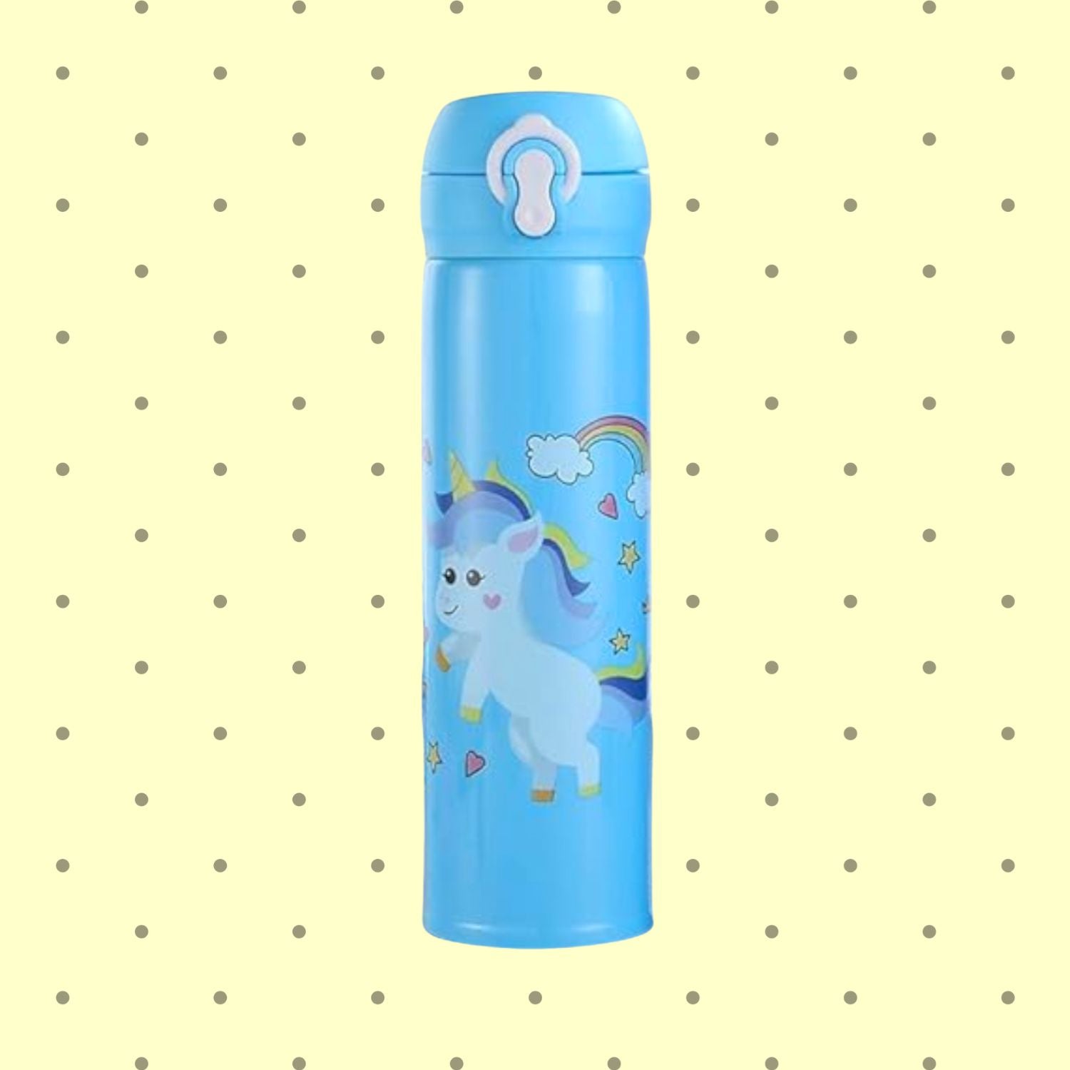 Stainless Steel Water Bottle - Unicorn Design | Flask Insulated Sipper Water Bottle for Girls & Boys - for Schools, Travel, Kids Birthday & Return Gifts- Apkamart #style_Pack of 1