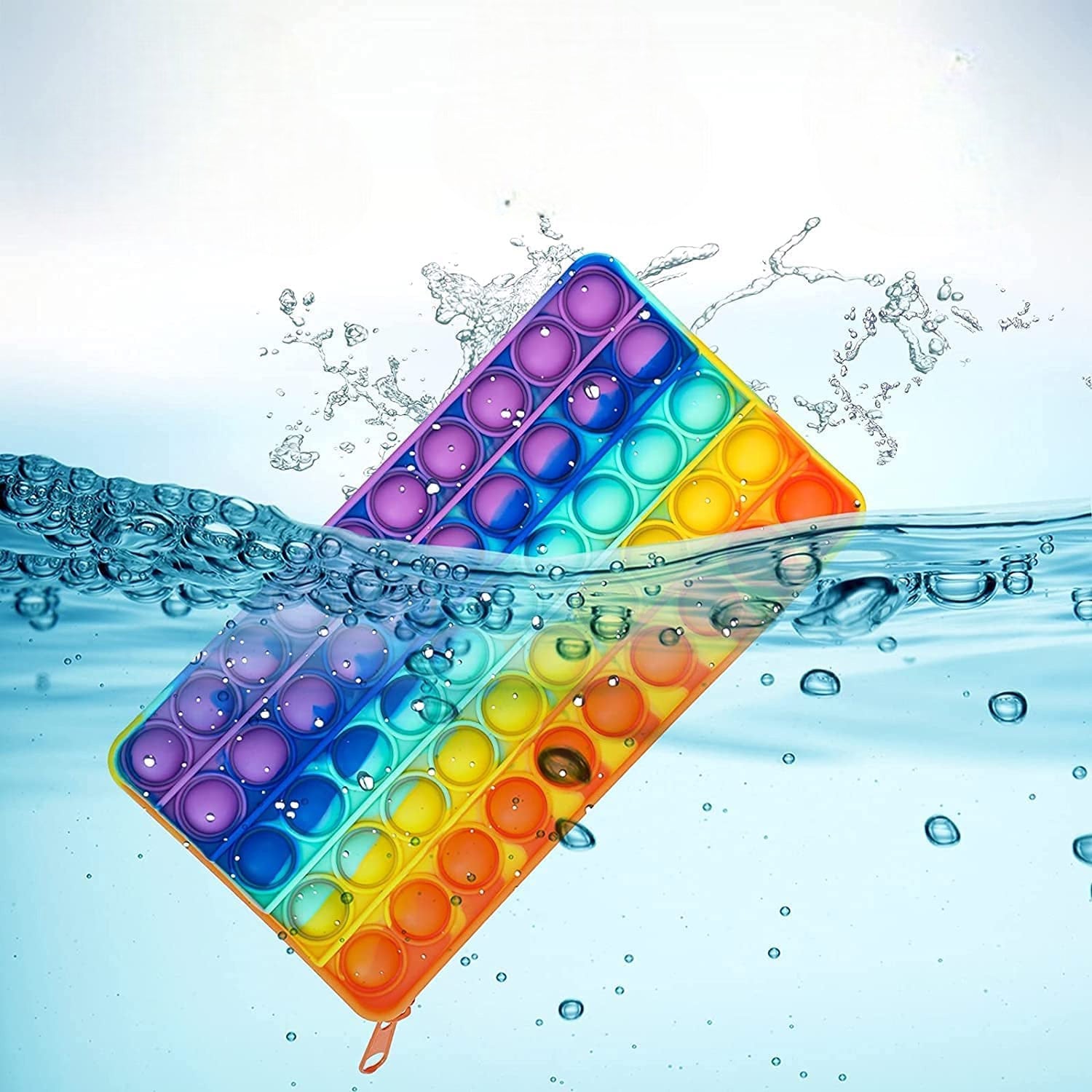 Popit Pencil Box for Kids | Fun Stationery Kit with Pop-It Design | School Supply Organizer with Compartments | Cute Study Box for Boys & Girls - Apkamart