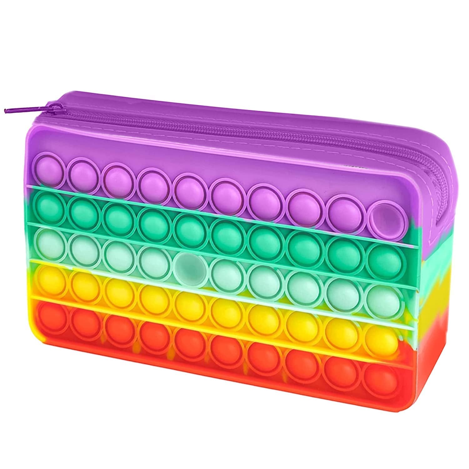 Popit Pencil Box for Kids | Fun Stationery Kit with Pop-It Design | School Supply Organizer with Compartments | Cute Study Box for Boys & Girls - Apkamart