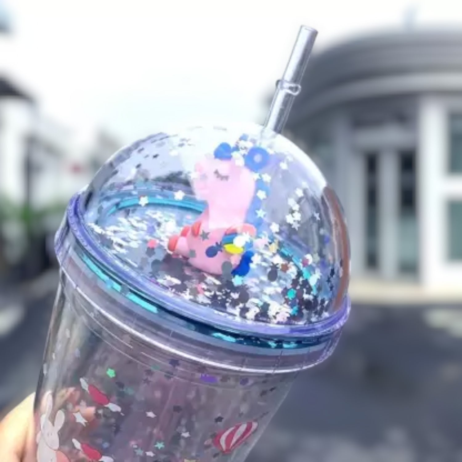 Sipper Bottler with Straw - Unicorn Design | Kid's Cup / Tumbler with Lid | Water Bottle | Fruit Juice Mug for Kids - For Kids Birthday Gift & Return Gift Success - Apkamart #Style_pack of 1