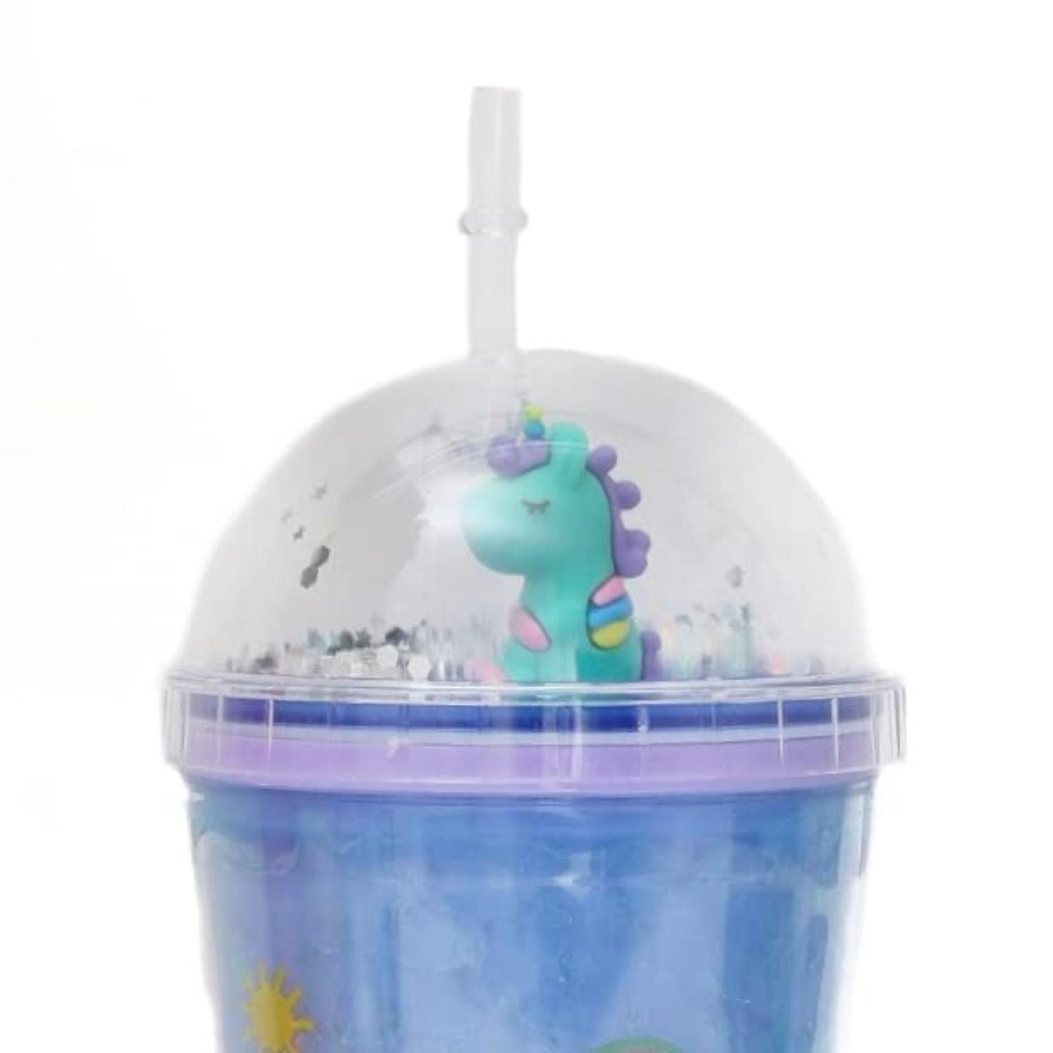 Sipper Bottle with Straw - Unicorn Design | Water Bottle | Juice Mug for Kids - For Kids Birthday Gift & Return Gift - Apkamart #style_pack of 1