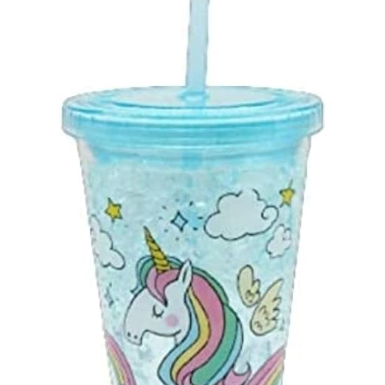 Unicorn Sipper Bottle with Straw & Lid | Kid's Tumbler | Mug For Water, Milk & Juice - For Kids Birthday Gift & Return Gift - Apkamart #Style_Pack of 2
