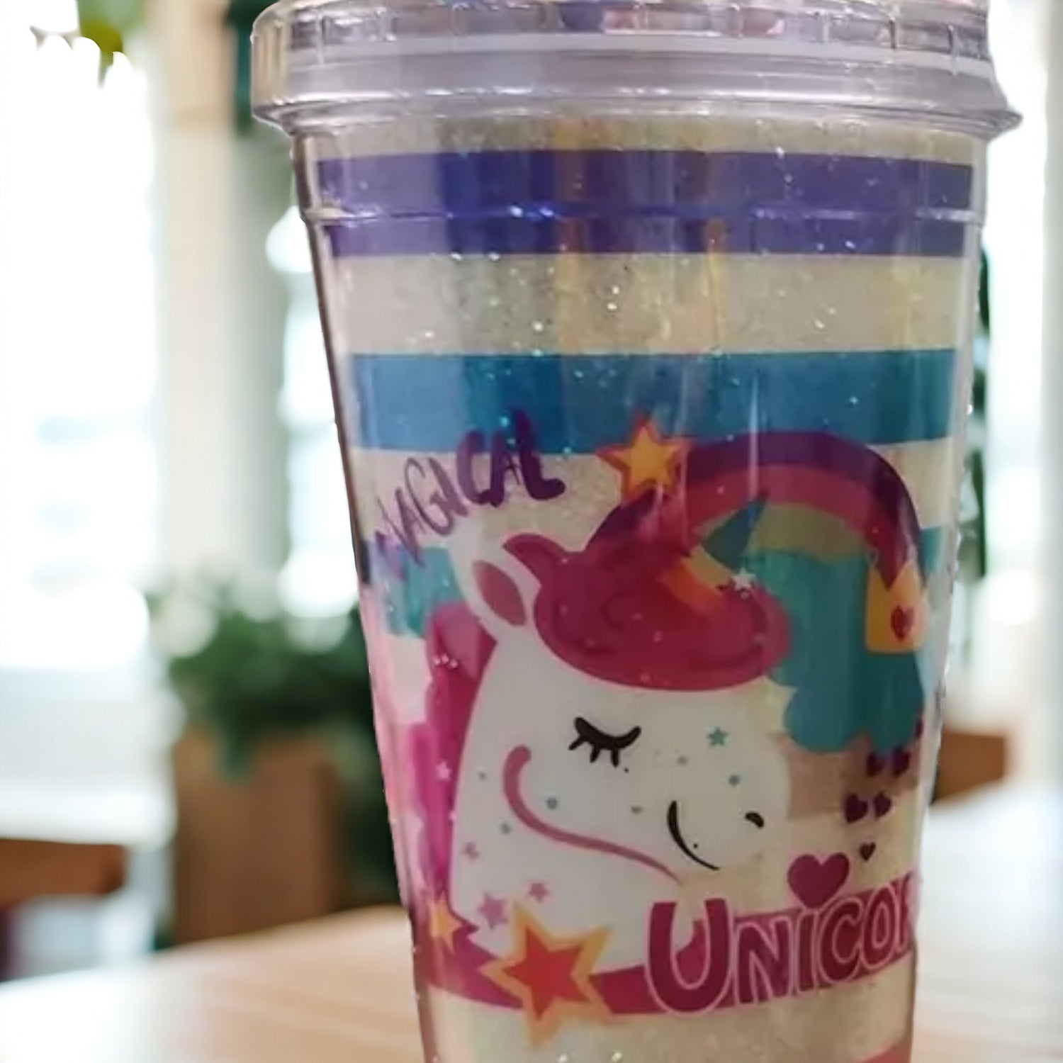 Unicorn Sipper Bottle With LED Glow Light | Tumbler with Straw & Lid - For Kids Birthday Gift & Return Gift - Apkamart #Style_pack of 3