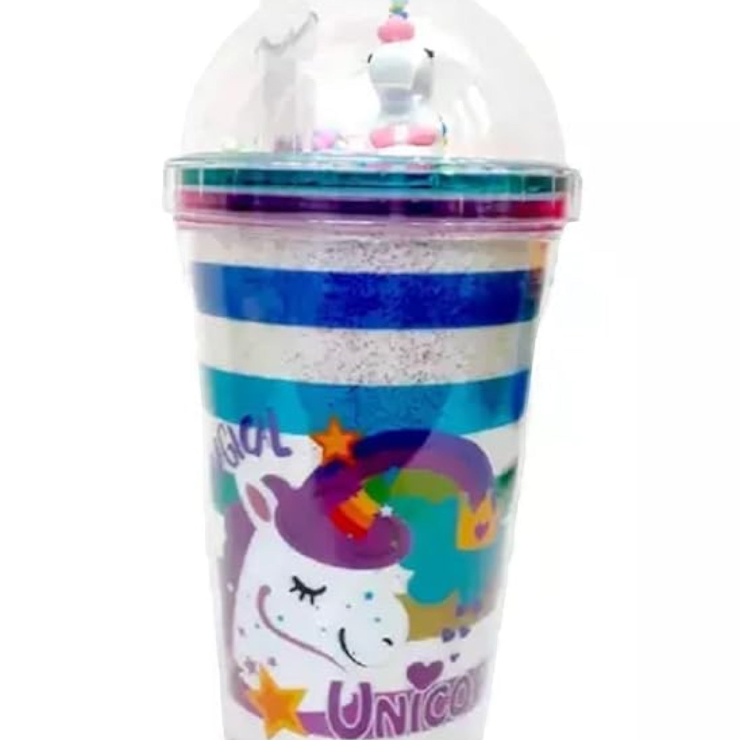 Unicorn Sipper Bottle With LED Glow Light | Tumbler with Straw & Lid - For Kids Birthday Gift & Return Gift - Apkamart #Style_pack of 3