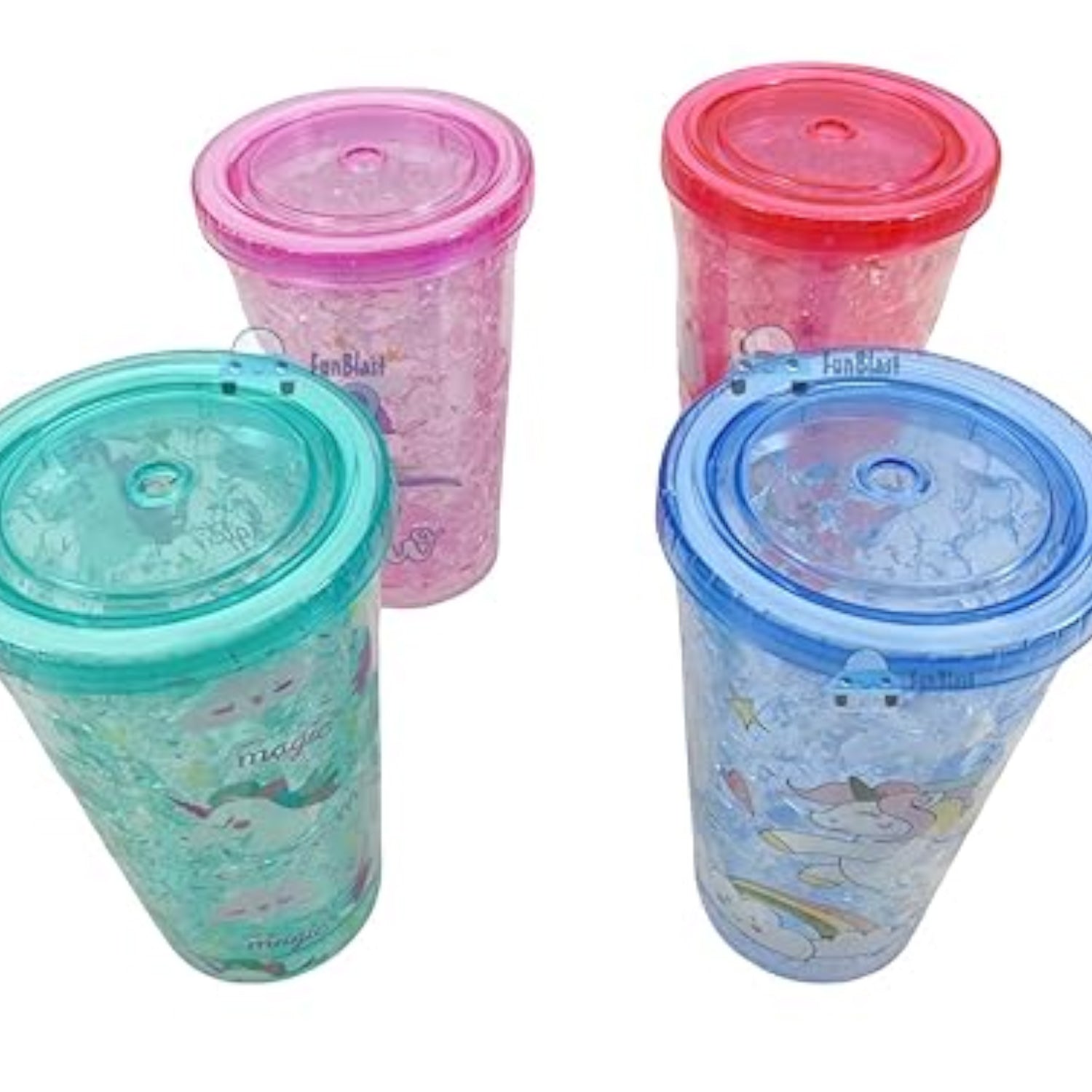 Unicorn Sipper Bottle with Straw & Lid | Kid's Tumbler | Mug For Water, Milk & Juice - For Kids Birthday Gift & Return Gift - Apkamart #Style_Pack of 1