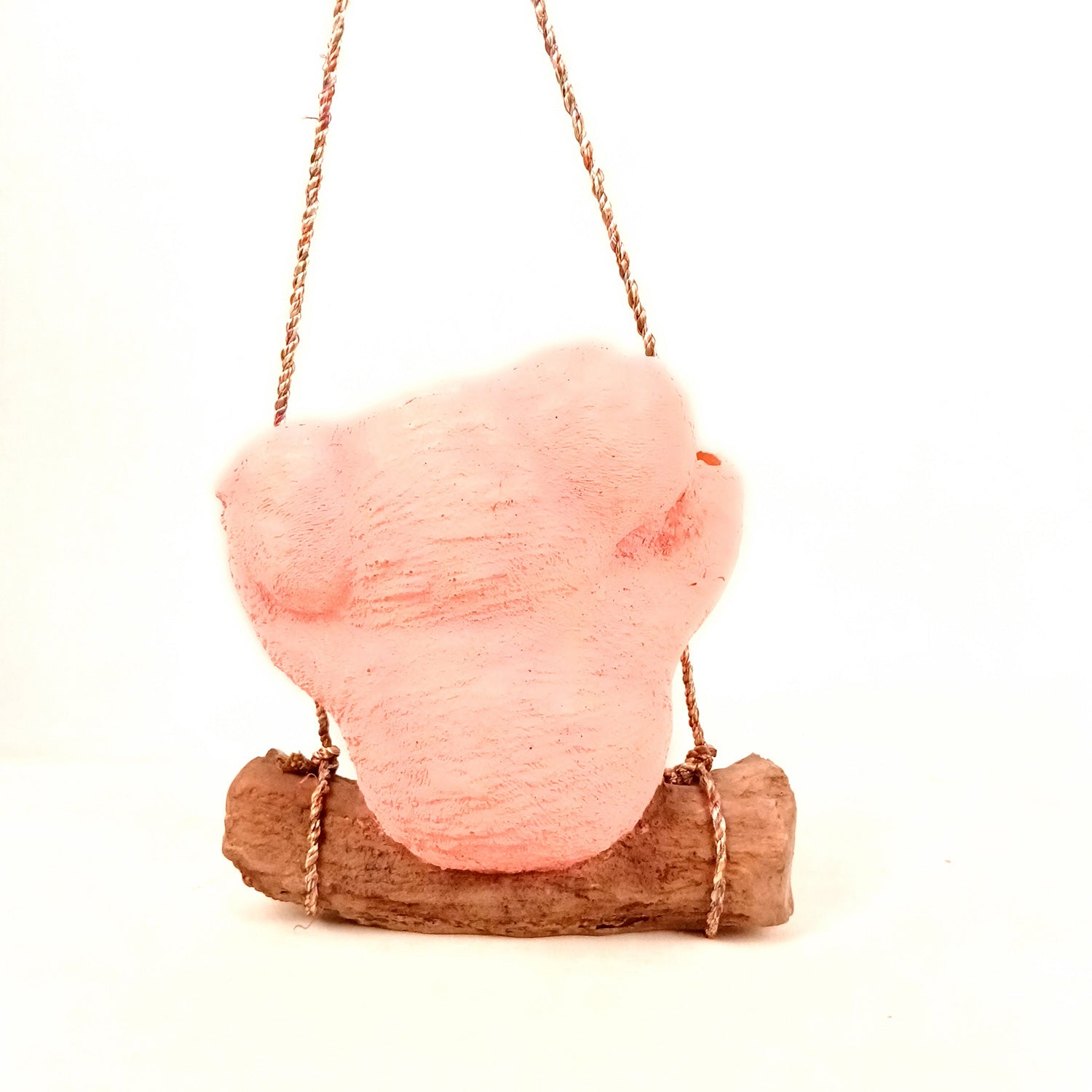 Koala Bear Showpiece Wall Hanging - Sitting on Swing Design | Cute Animal Showpiece - For Garden Decor, Home, Living Room, Kids Room & Gifts - 9 Inch - Apkamart #Colour_Pink