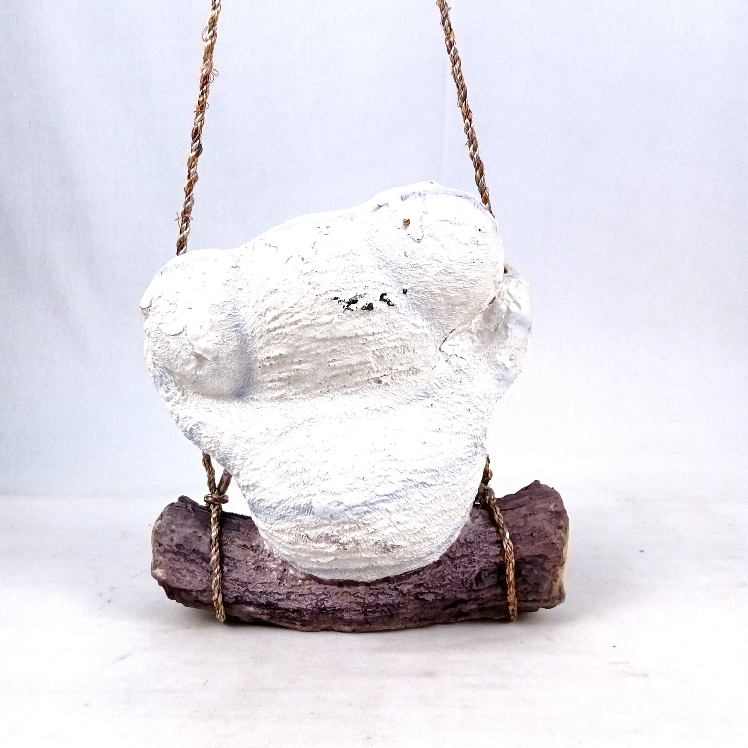 Koala Bear Showpiece Wall Hanging - Sitting on Swing Design | Cute Animal Showpiece - For Garden Decor, Home, Living Room, Kids Room & Gifts - 9 Inch - Apkamart #Colour_White