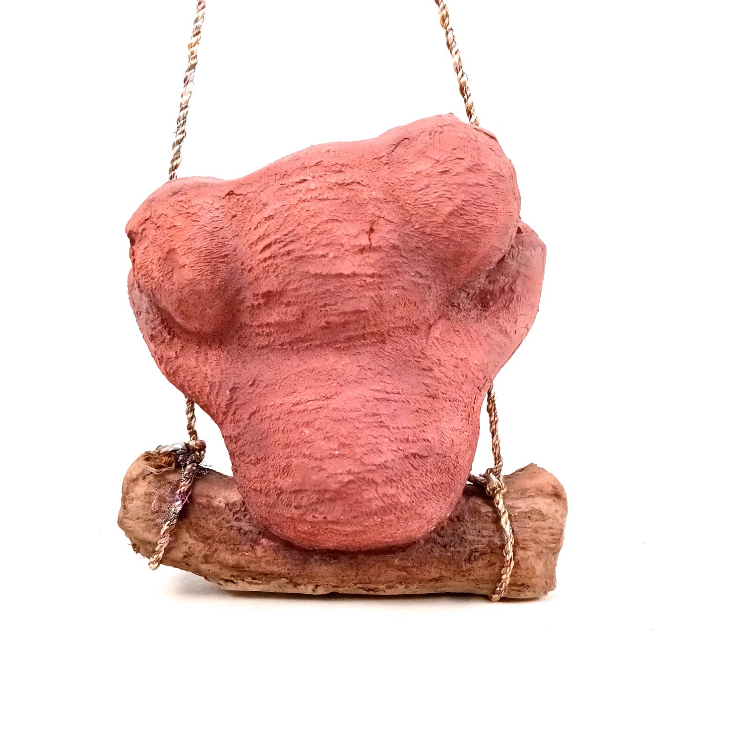 Koala Bear Showpiece Wall Hanging - Sitting on Swing Design | Cute Animal Showpiece - For Garden Decor, Home, Living Room, Kids Room & Gifts - 9 Inch - Apkamart #Colour_Brown