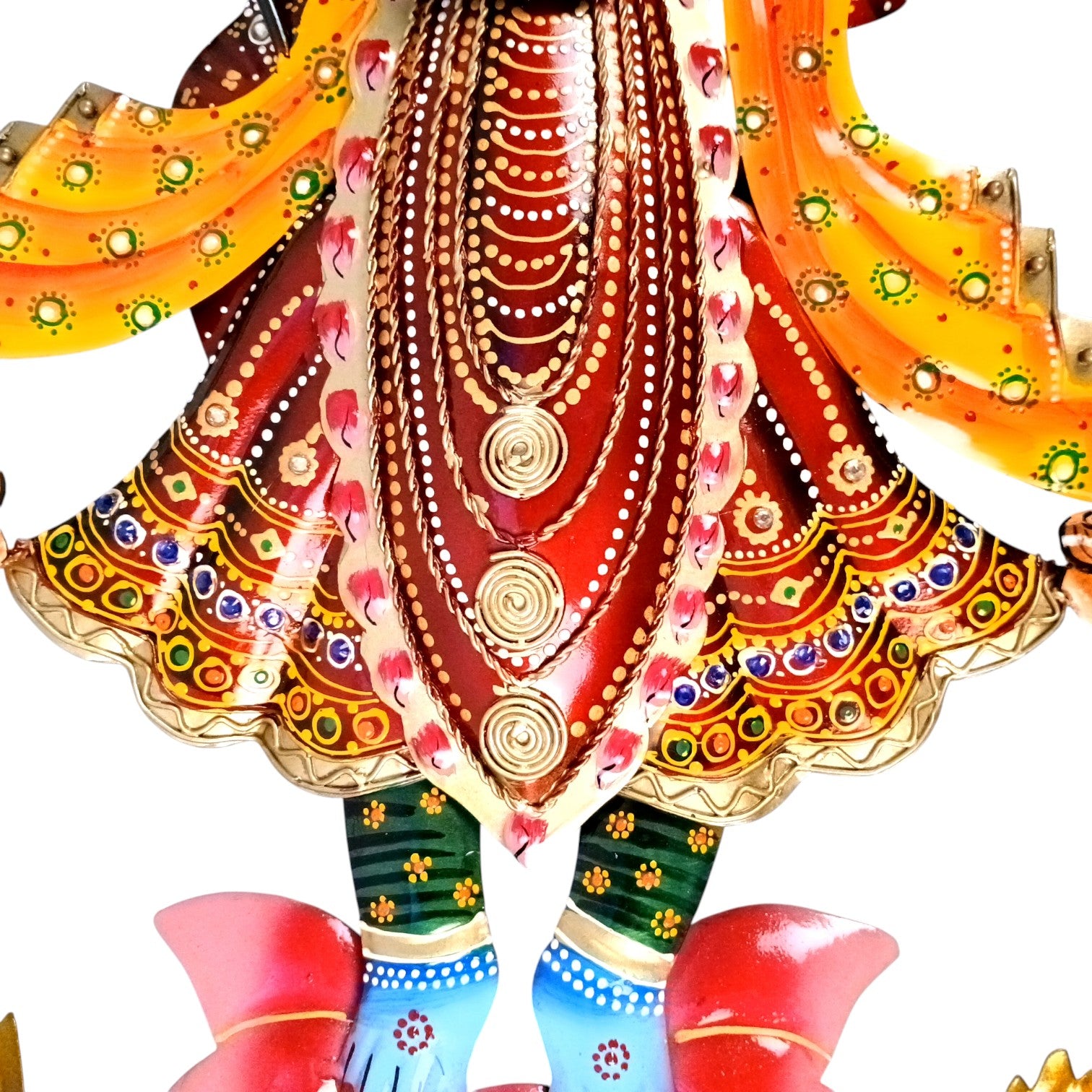 Krishna Wall Hanging With LED Lights for Home Decor | Decorative Wall Art Showpiece for Living Room, Bedroom & Office | Traditional & Modern Home Decoration - 24 Inch - Apkamart