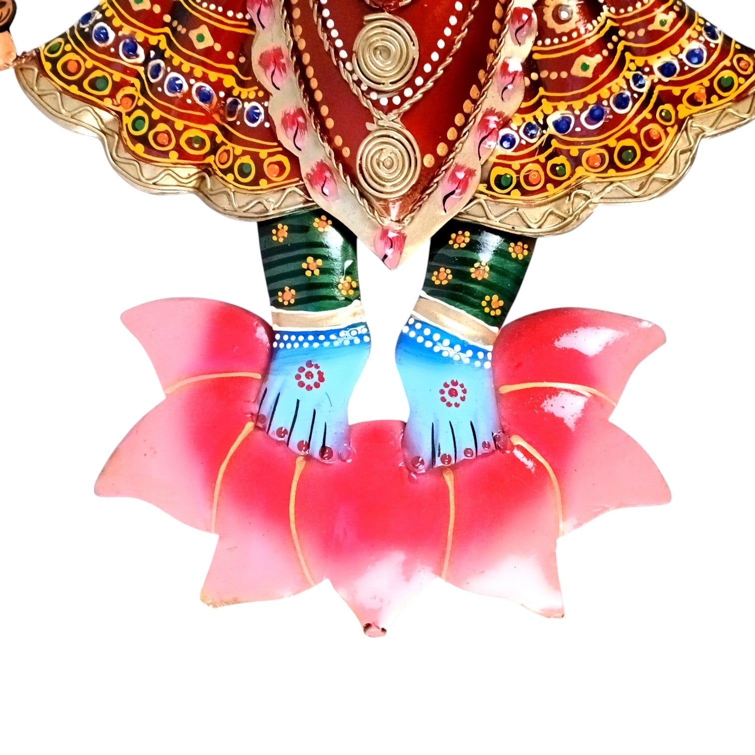 Krishna Wall Hanging With LED Lights for Home Decor | Decorative Wall Art Showpiece for Living Room, Bedroom & Office | Traditional & Modern Home Decoration - 24 Inch - Apkamart