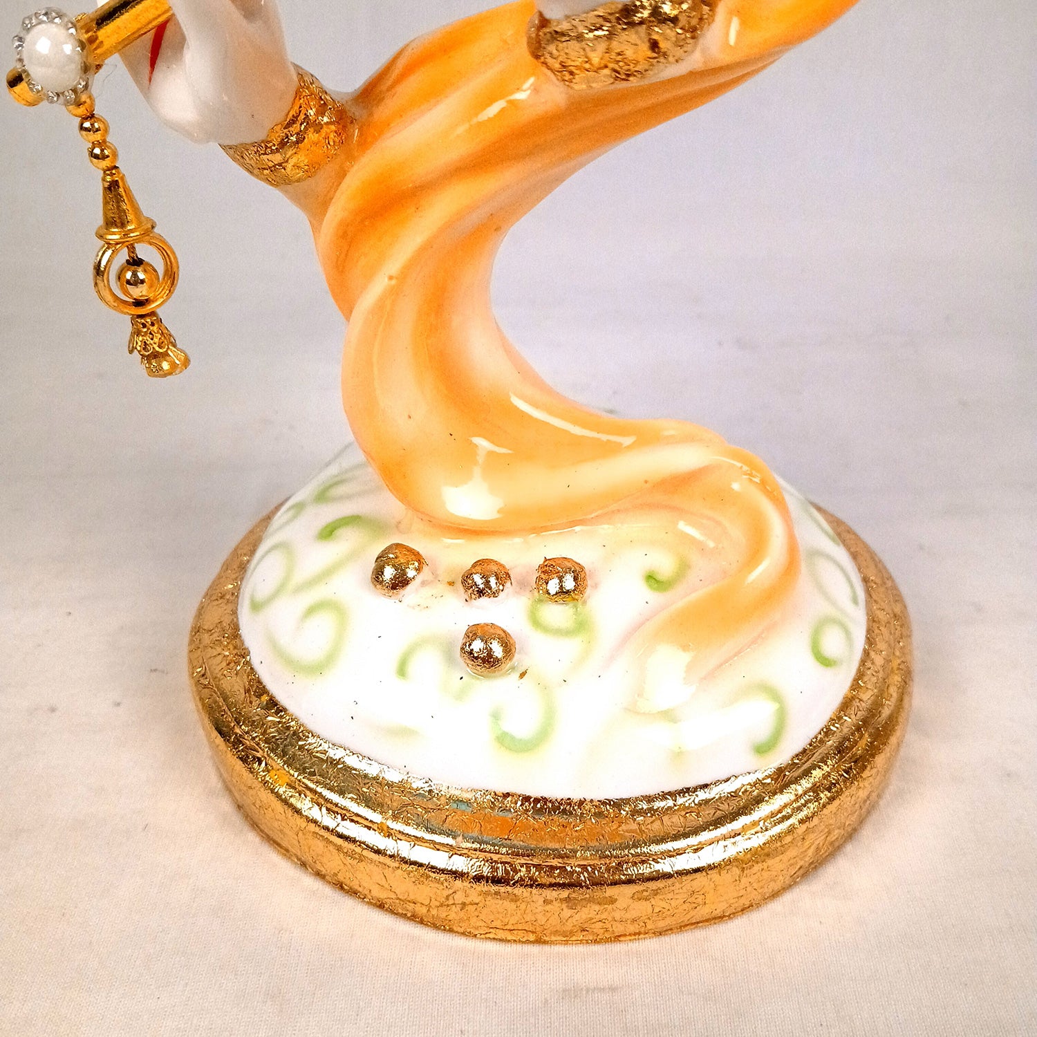 Lord Krishan Idol Murti| Decorative Krishna Face Statue Showpiece - for Home, Puja Room, Table Decor, Living Room, Office Desk & Gift - 14 inch - Apkamart