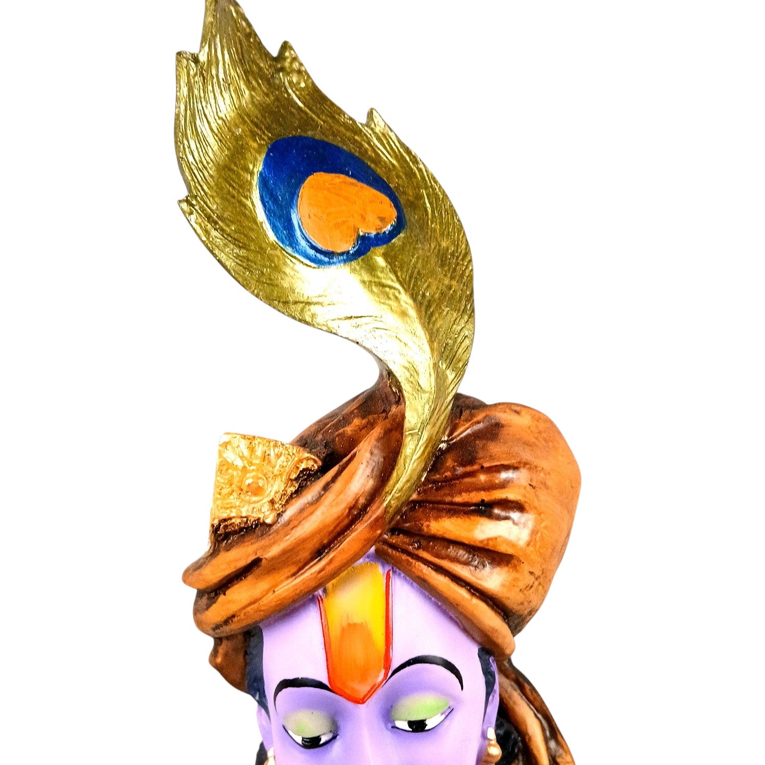 Shri Krishna Idol with Flute | Krishan Murti for Home Temple & Vastu | Religious Table Decor, Diwali & Janmashtami Gift - 22 Inch - Apkamart