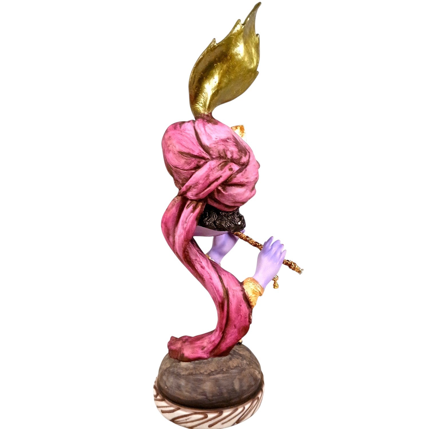 Krishna with Bansuri Statue | Decorative Krishan Idol for Pooja & Living Room | Spiritual Home & Table Decor, Diwali & Janmashtami Gift - 22 Inch - Apkamart