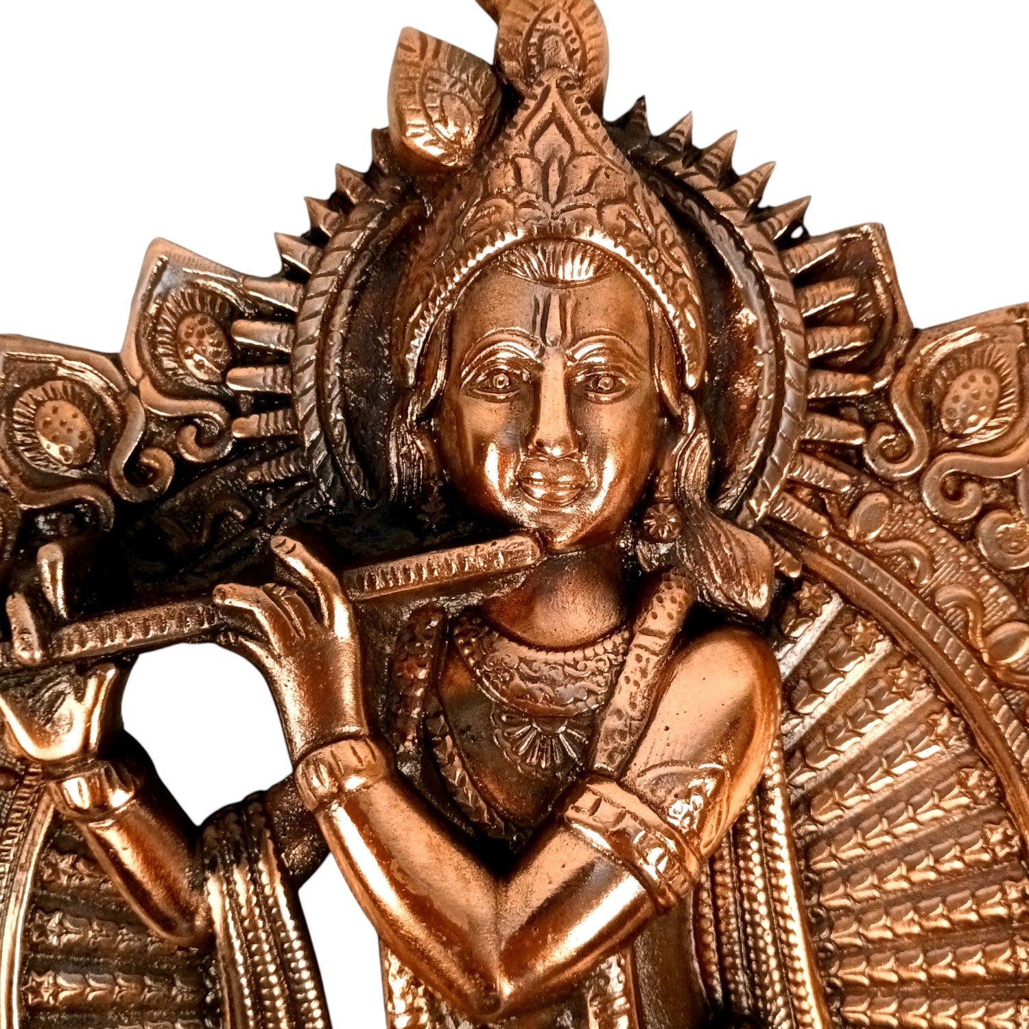 Krishan Wall Hanging Showpiece | Tabletop & Wall Decor | Spiritual Handicraft for Home, Bedroom, Living Room | Premium Gift for Birthday & Festive Occasions - 17 Inch - Apkamart