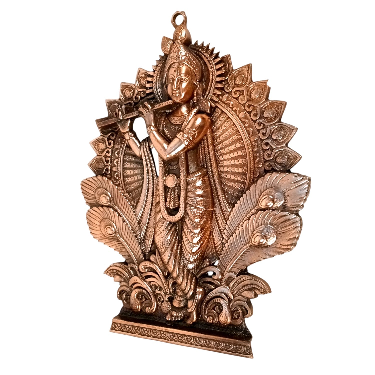 Krishan Wall Hanging Showpiece | Tabletop & Wall Decor | Spiritual Handicraft for Home, Bedroom, Living Room | Premium Gift for Birthday & Festive Occasions - 17 Inch - Apkamart