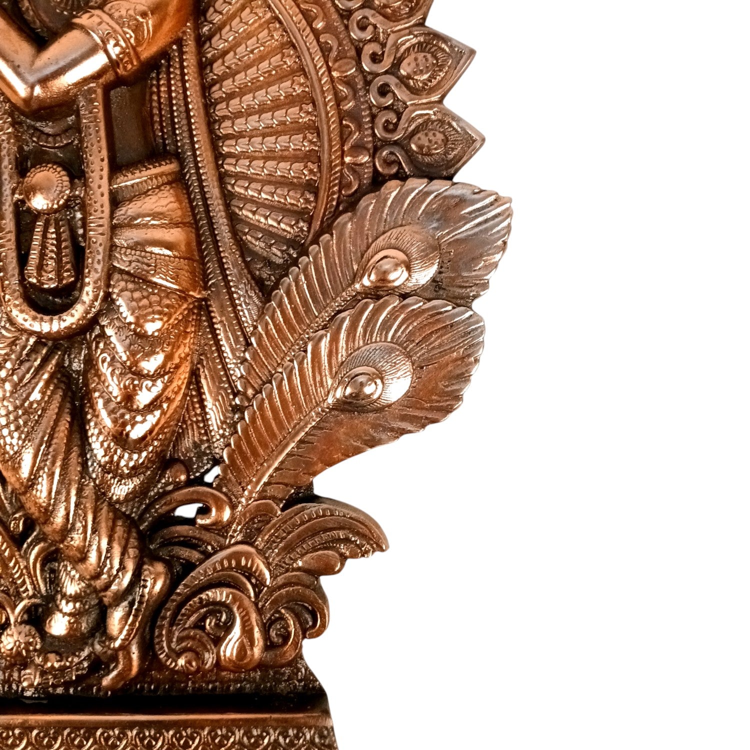 Krishan Wall Hanging Showpiece | Tabletop & Wall Decor | Spiritual Handicraft for Home, Bedroom, Living Room | Premium Gift for Birthday & Festive Occasions - 17 Inch - Apkamart