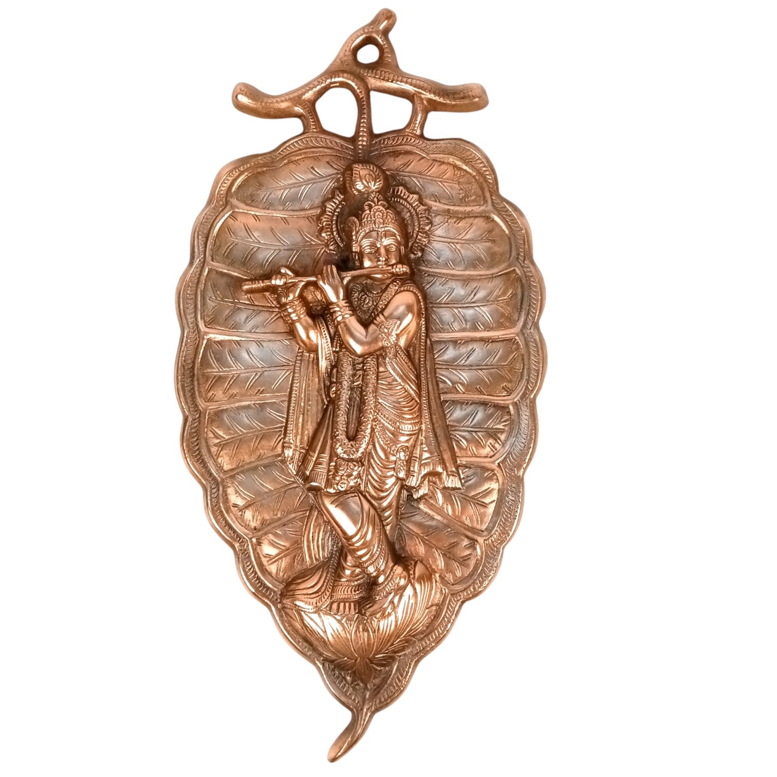 Krishna Wall Hanging | Decorative Lord Krishna Idol for Wall Decor | Spiritual Hindu God Wall Art for Home & Temple | Handcrafted Gift for Festivals & Housewarming – 19 Inch - Apkamart
